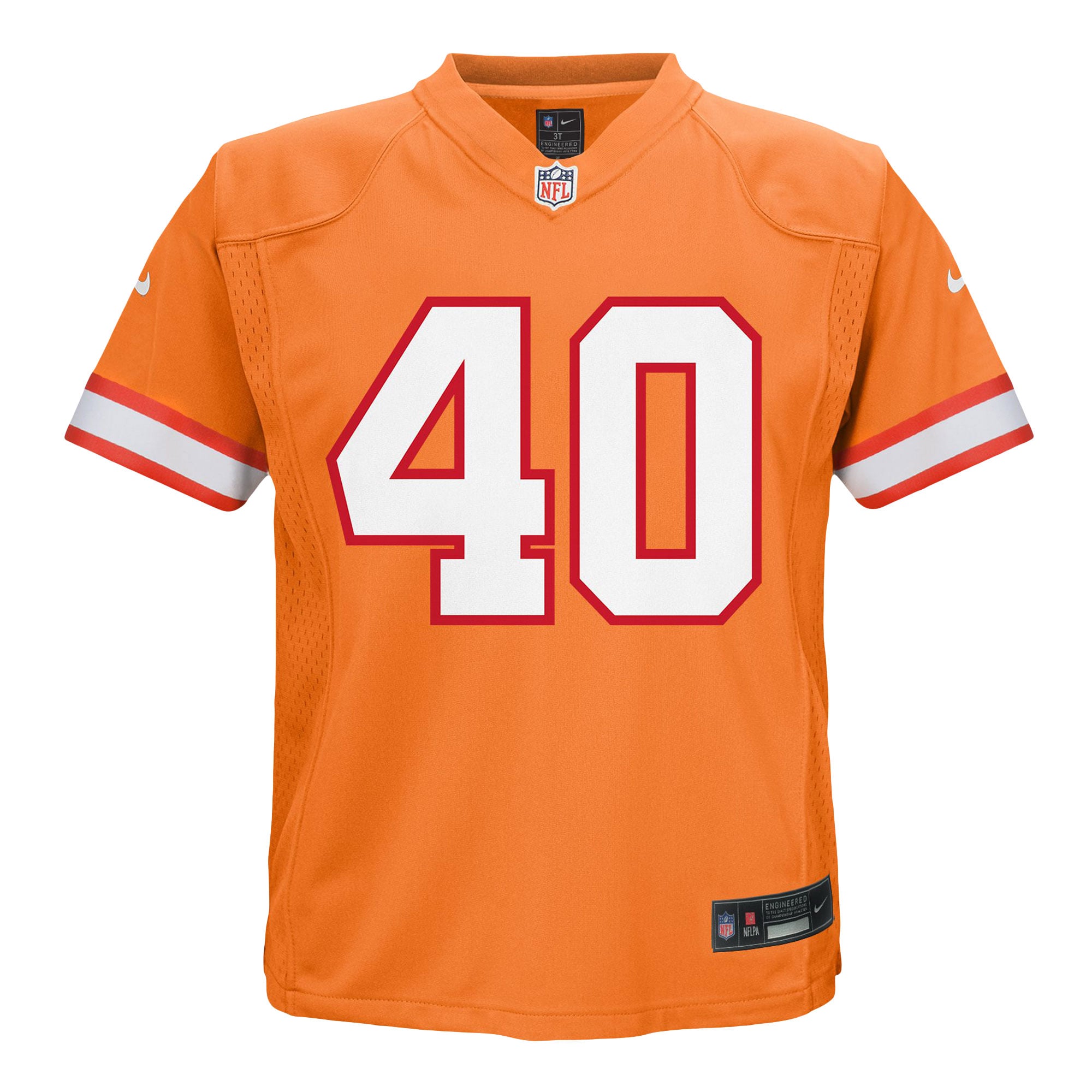Mike Alstott Retired Tampa Bay Buccaneers Game Jersey Orange NFL Football Fan Wear Mike Alstott Retired