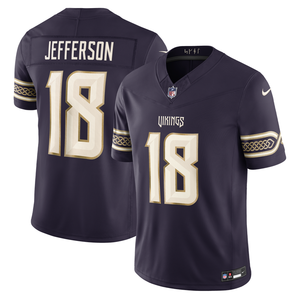 Justin Jefferson Minnesota Vikings Limited Jersey Purple NFL Football Fan Wear Justin Jefferson