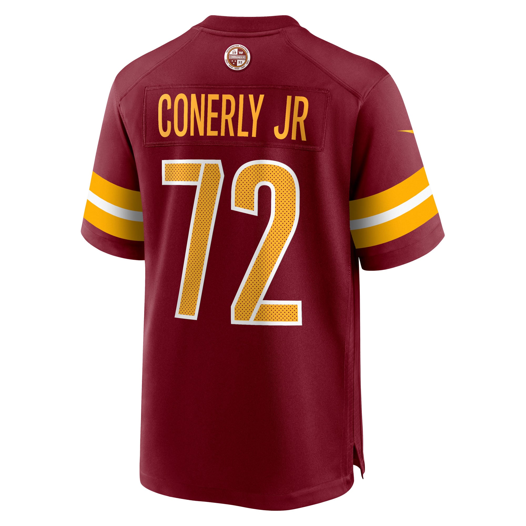 Josh Conerly Jr Washington Commanders Game Jersey Burgundy NFL Football Fan Wear Josh Conerly Jr