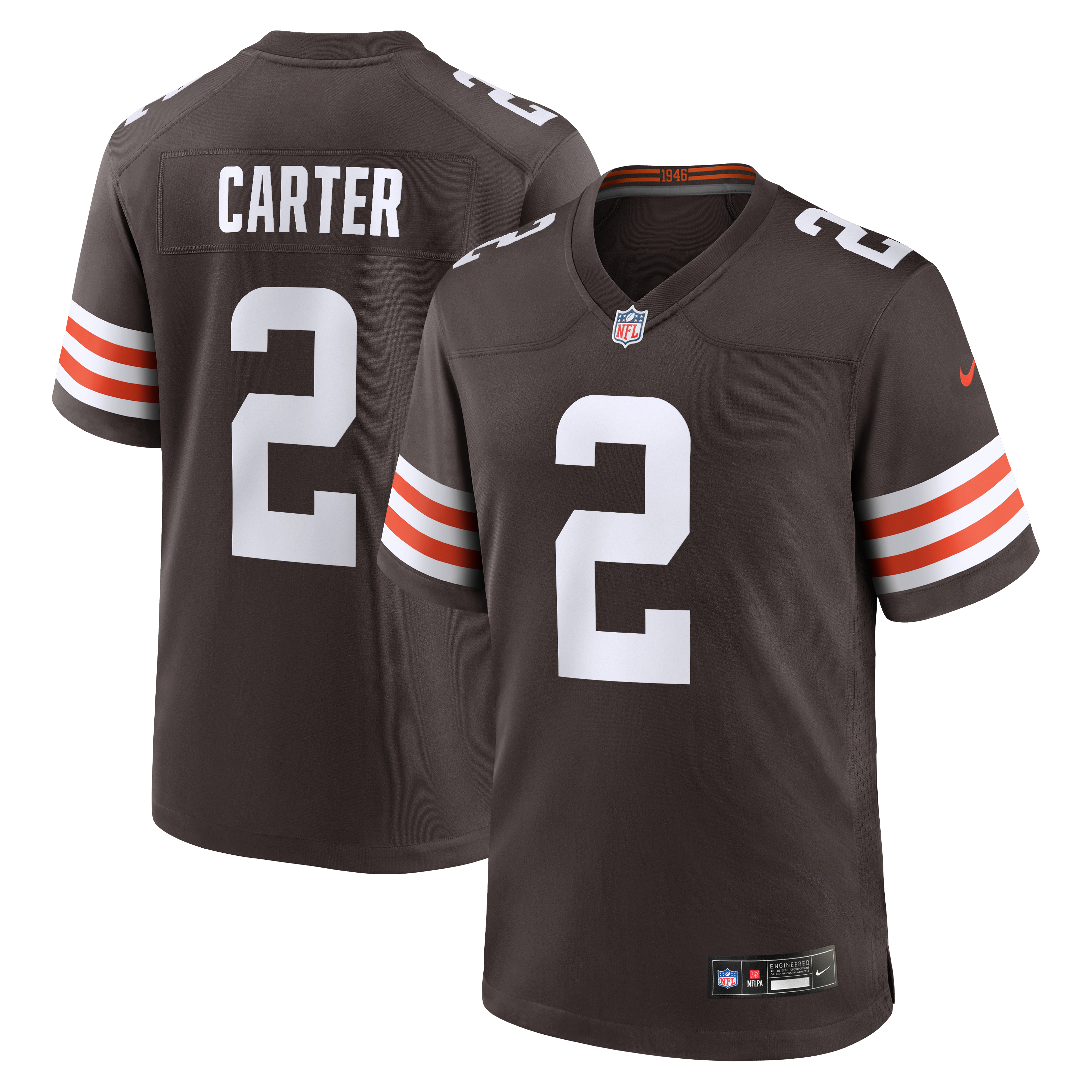 DeAndre Carter Cleveland Browns Game Jersey Brown NFL Football Fan Wear