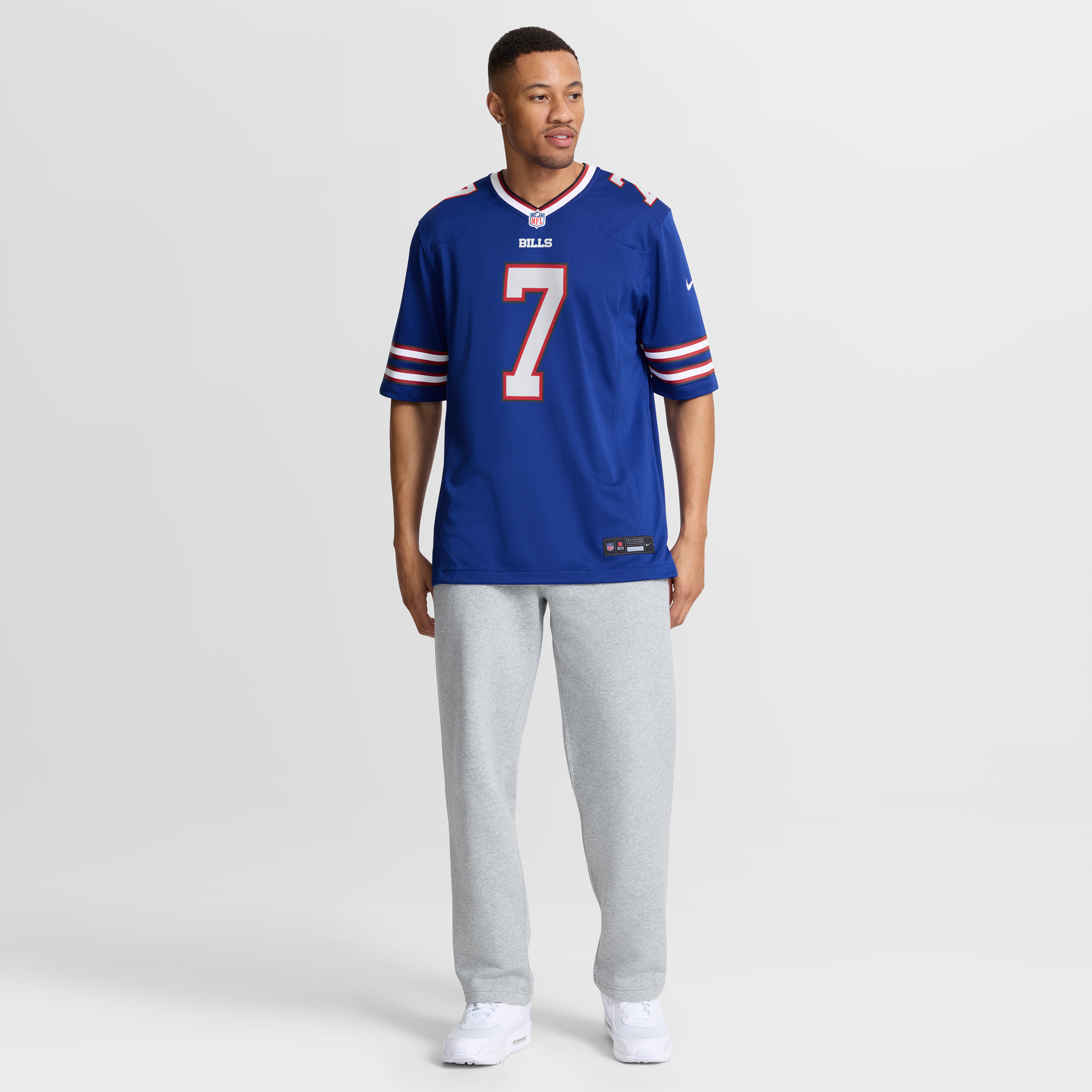 Doug Flutie Retired Buffalo Bills Player Jersey Royal NFL Football Fan Wear