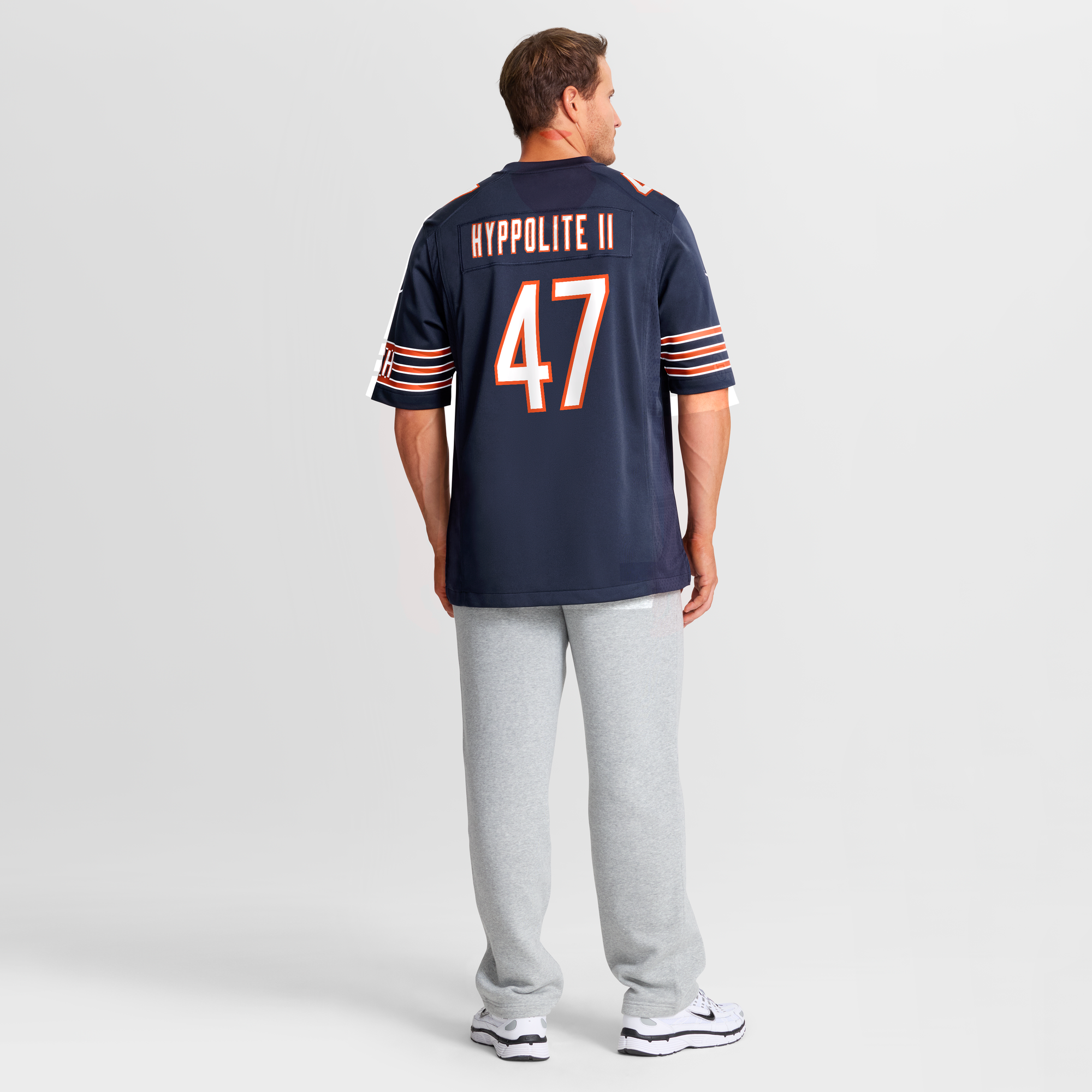 Ruben Hyppolite Chicago Bears Game Jersey Navy NFL Football Fan Wear