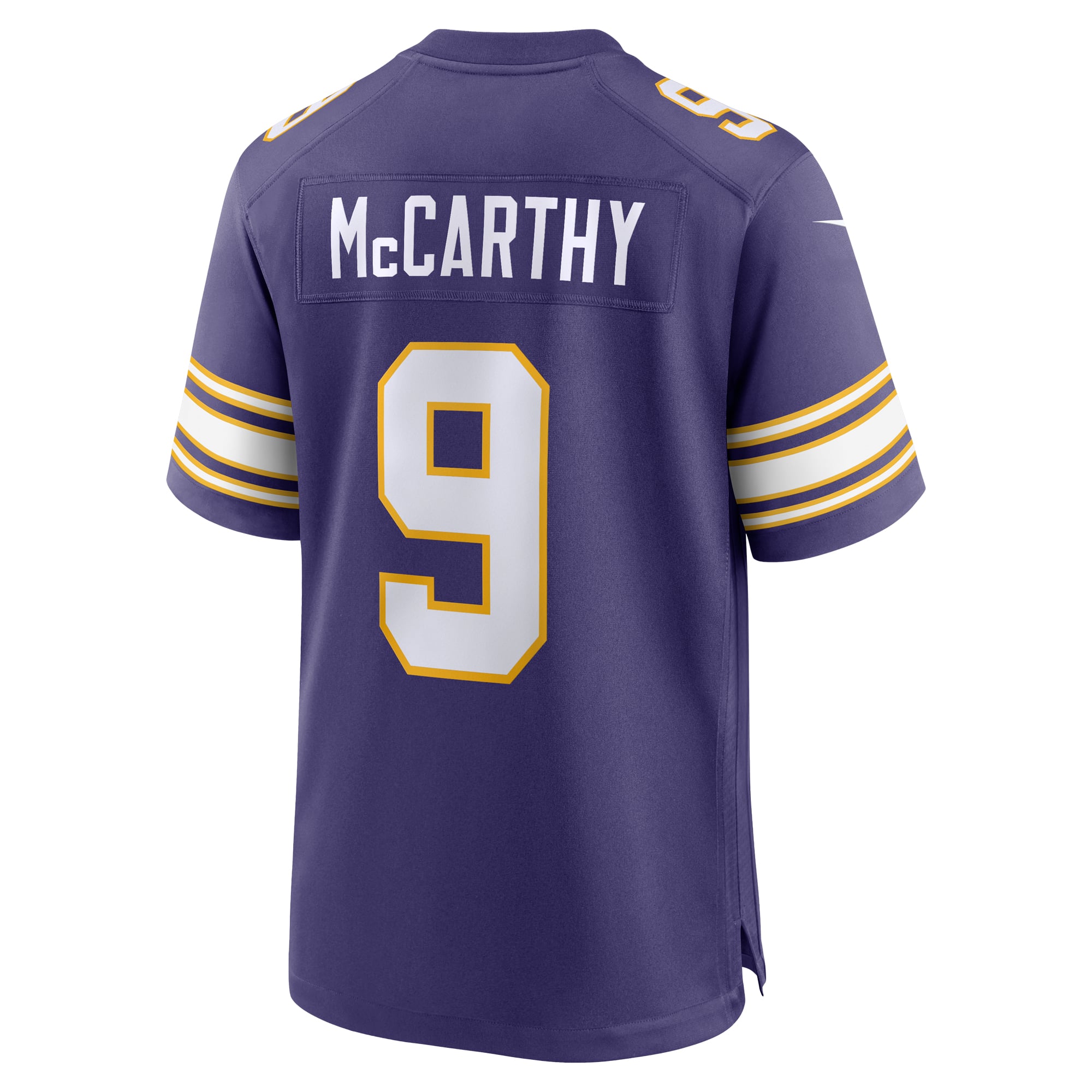 JJ McCarthy Minnesota Vikings Game Jersey Purple NFL Football Fan Wear