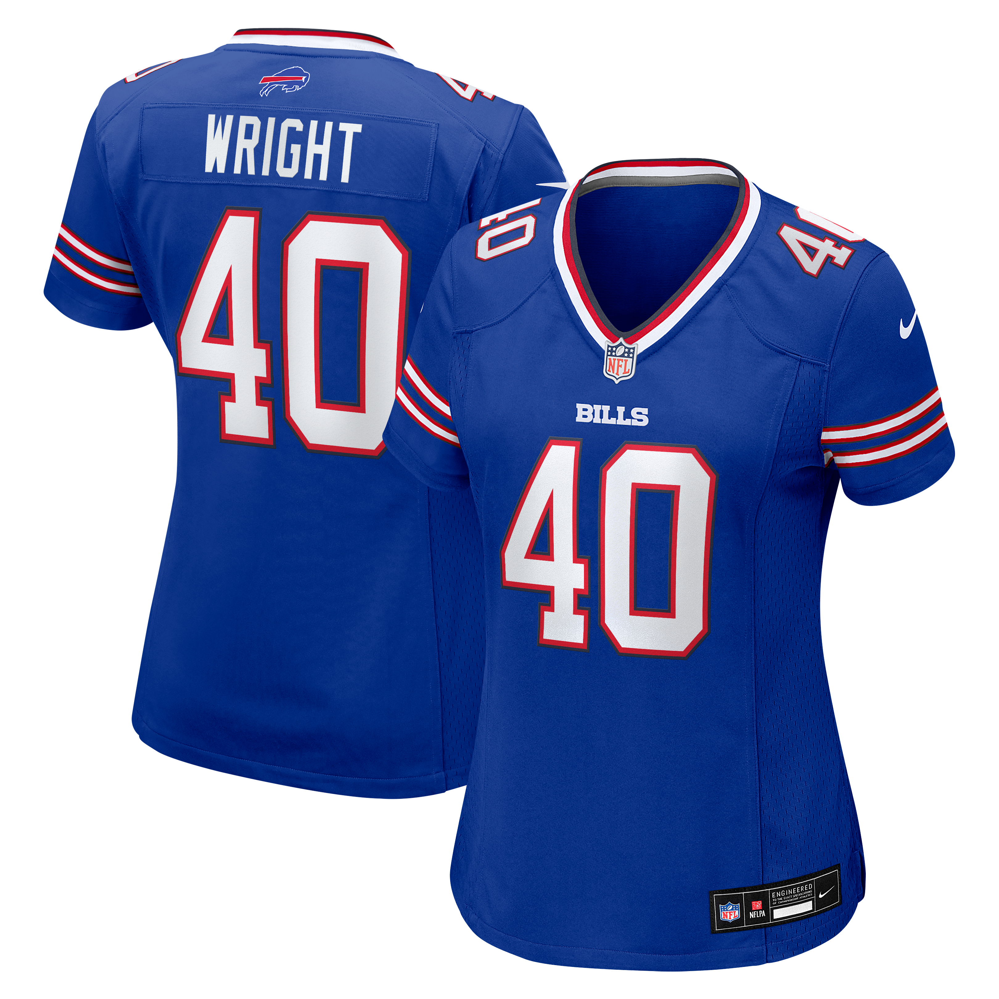 Matthew Wright Buffalo Bills Game Jersey Royal NFL Football Fan Wear Matthew Wright