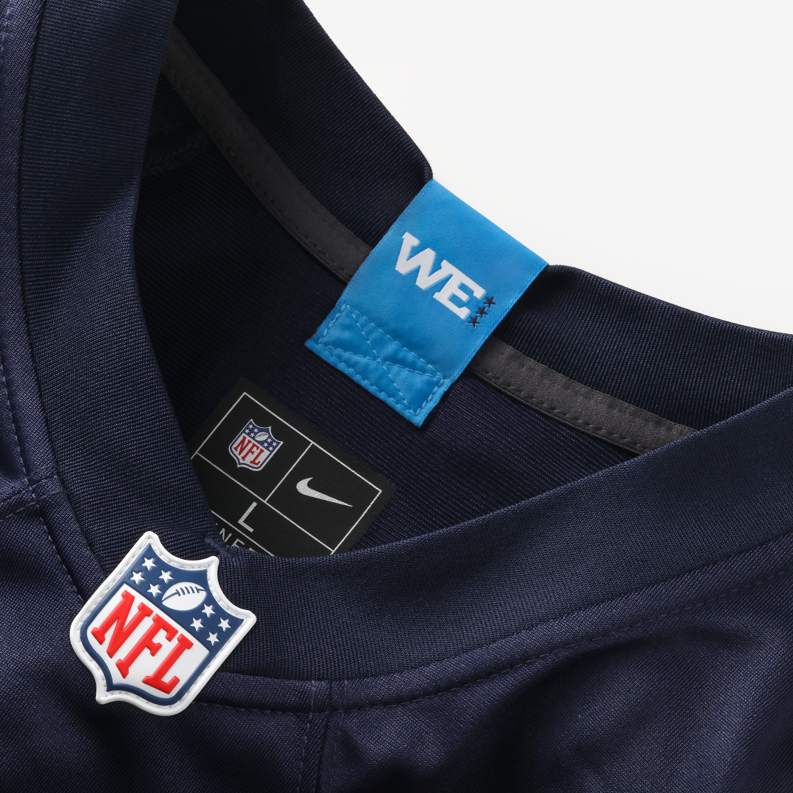 Jeffery Simmons Tennessee Titans Game Jersey Navy NFL Football Fan Wear Jeffery Simmons
