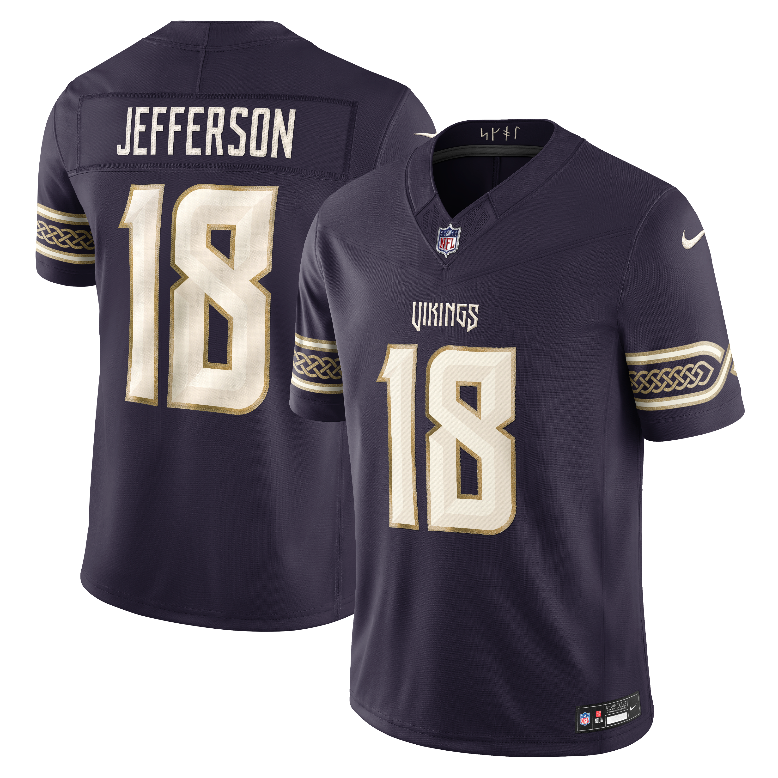 Justin Jefferson Minnesota Vikings Limited Jersey Purple NFL Football Fan Wear