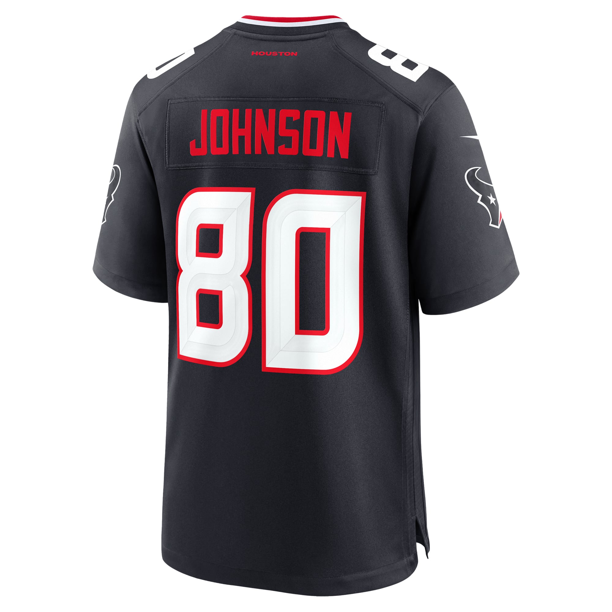 Andre Johnson Retired Houston Texans Game Jersey Navy NFL Football Fan Wear Andre Johnson Retired