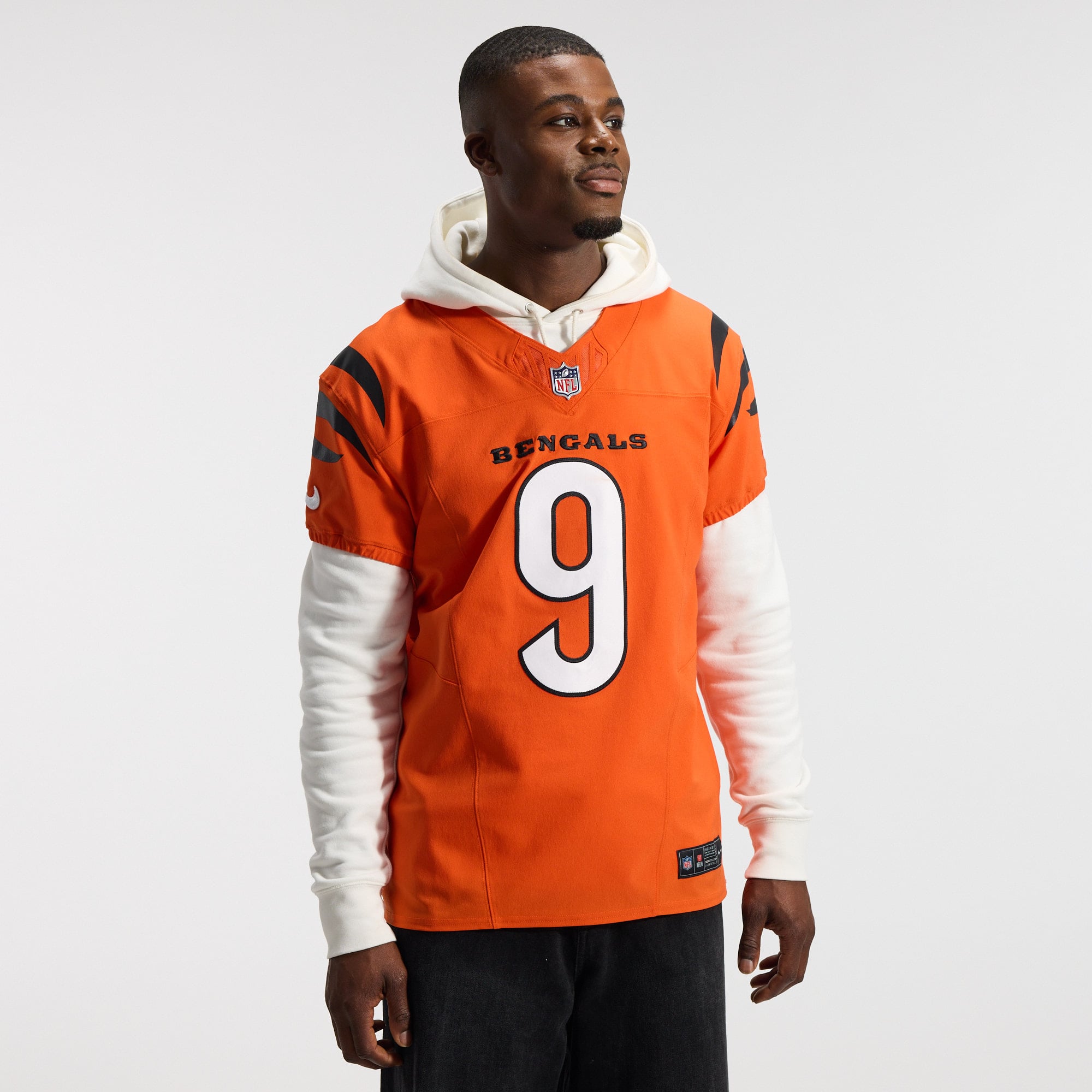 Joe Burrow Cincinnati Bengals Jersey Orange NFL Football Fan Wear
