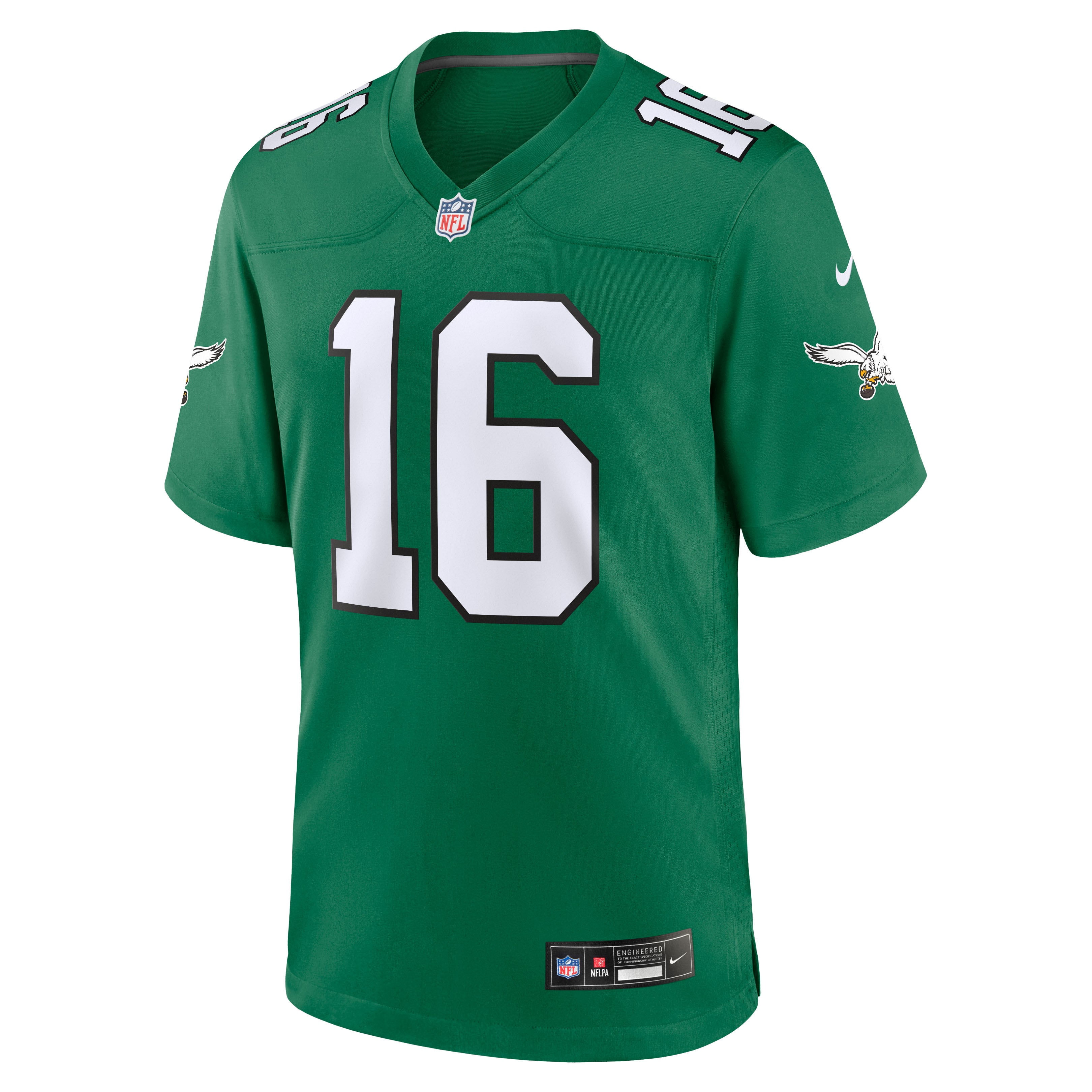 Tanner McKee Philadelphia Eagles Game Jersey Kelly Green NFL Football Fan Wear Tanner McKee