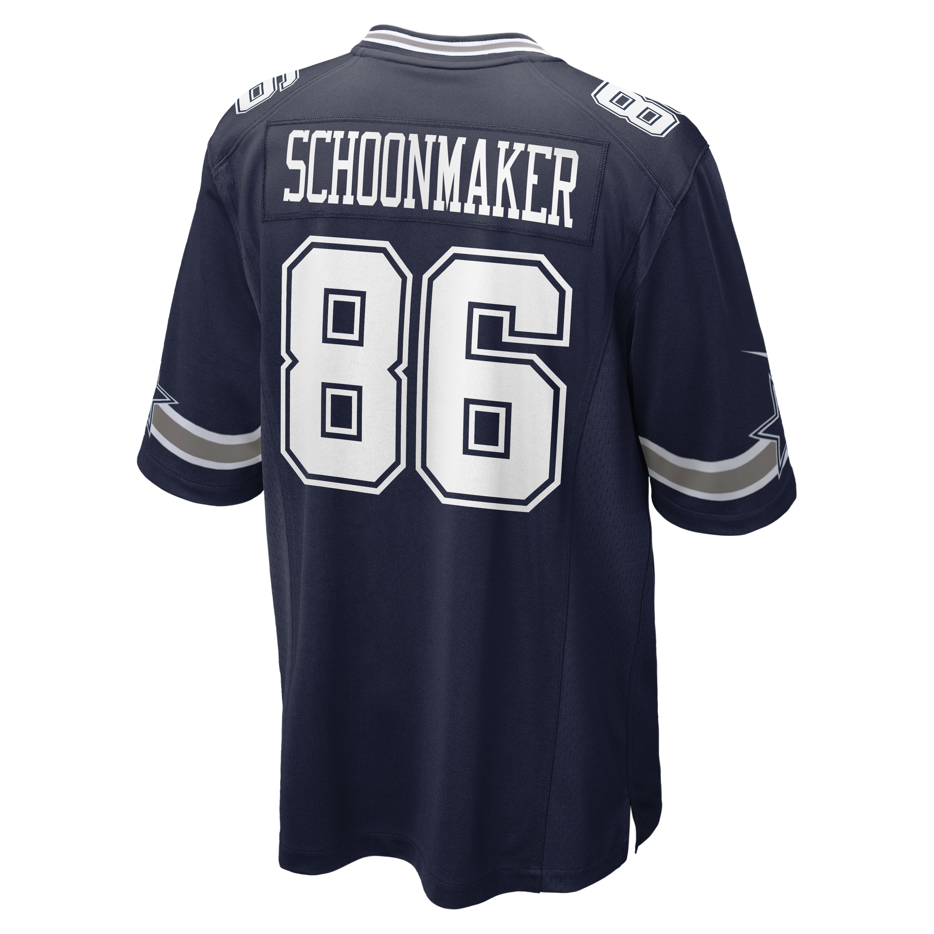 Luke Schoonmaker Dallas Cowboys Game Jersey Navy NFL Football Fan Wear