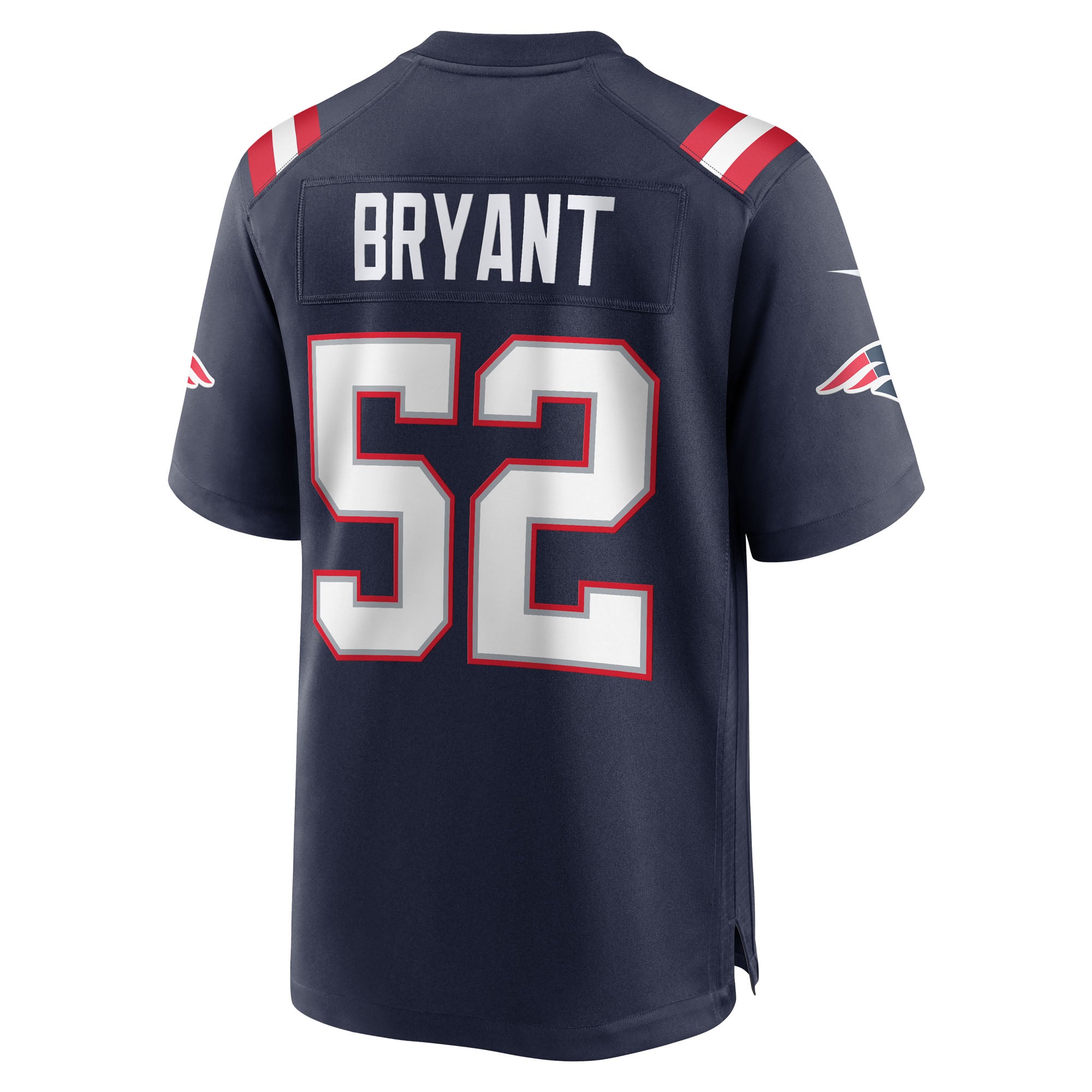 Marcus Bryant New England Patriots Game Jersey Navy NFL Football Fan Wear Marcus Bryant