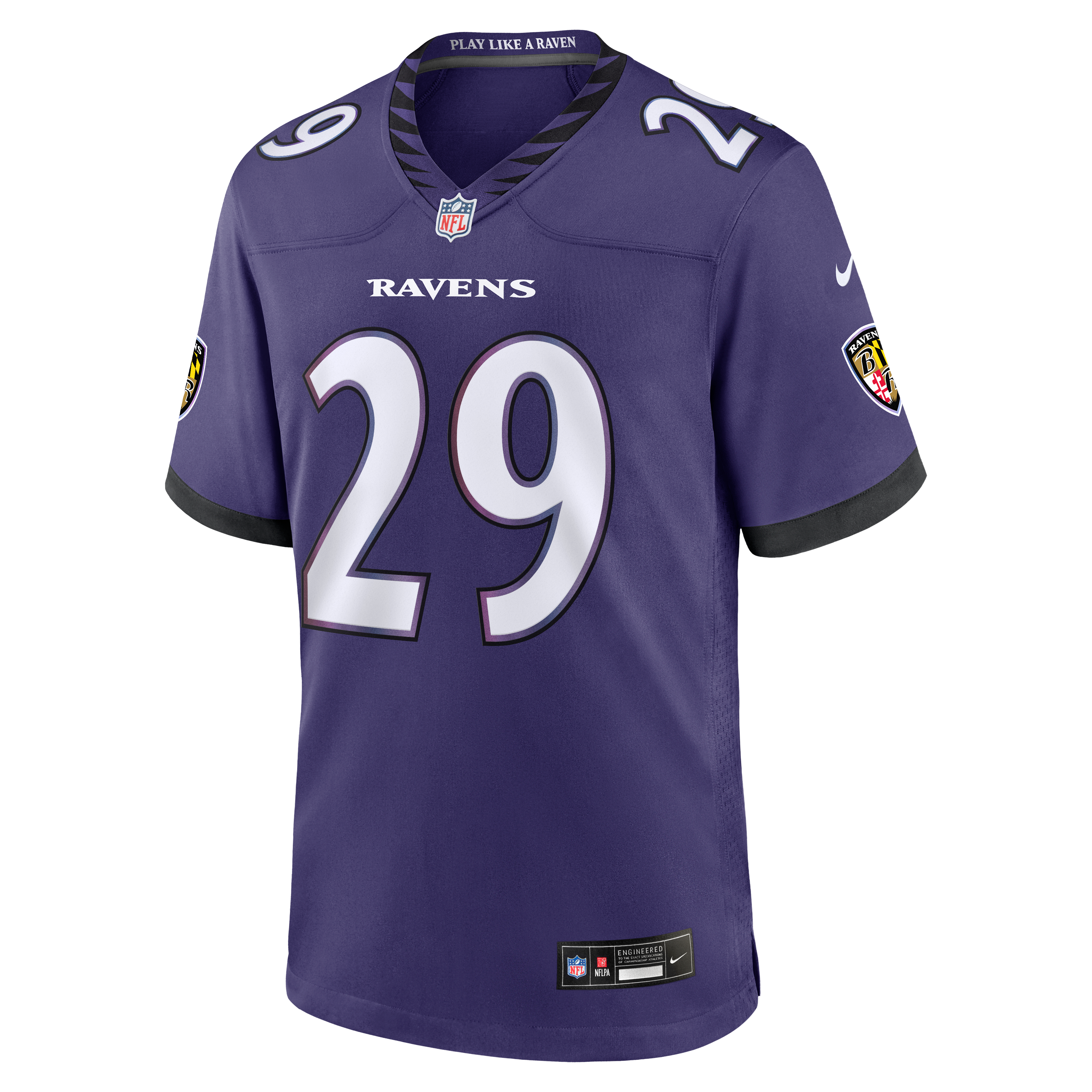 Chandler Rivers Baltimore Ravens Game Jersey Purple NFL Football Fan Wear