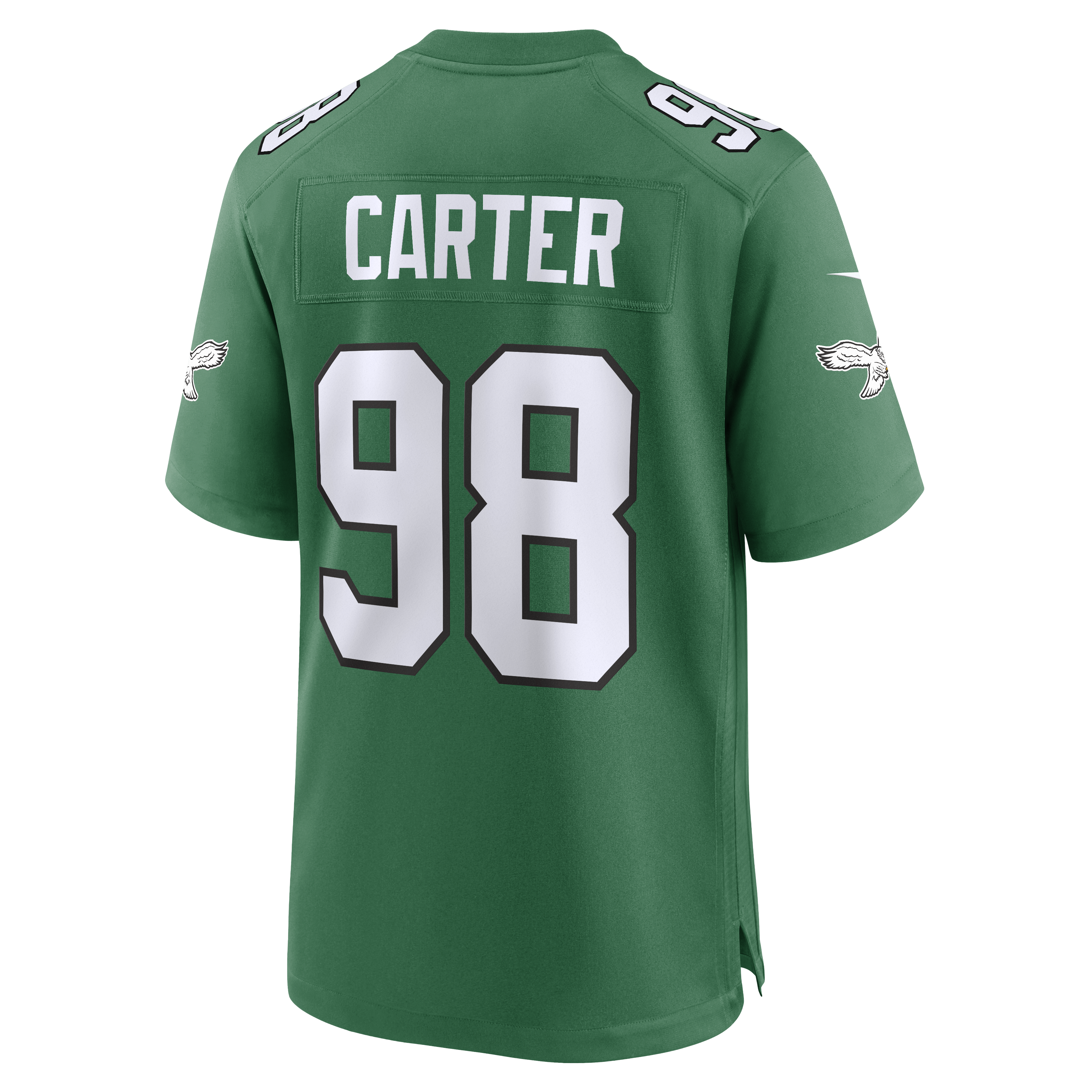 Jalen Carter Philadelphia Eagles Game Jersey Kelly Green NFL Football Fan Wear