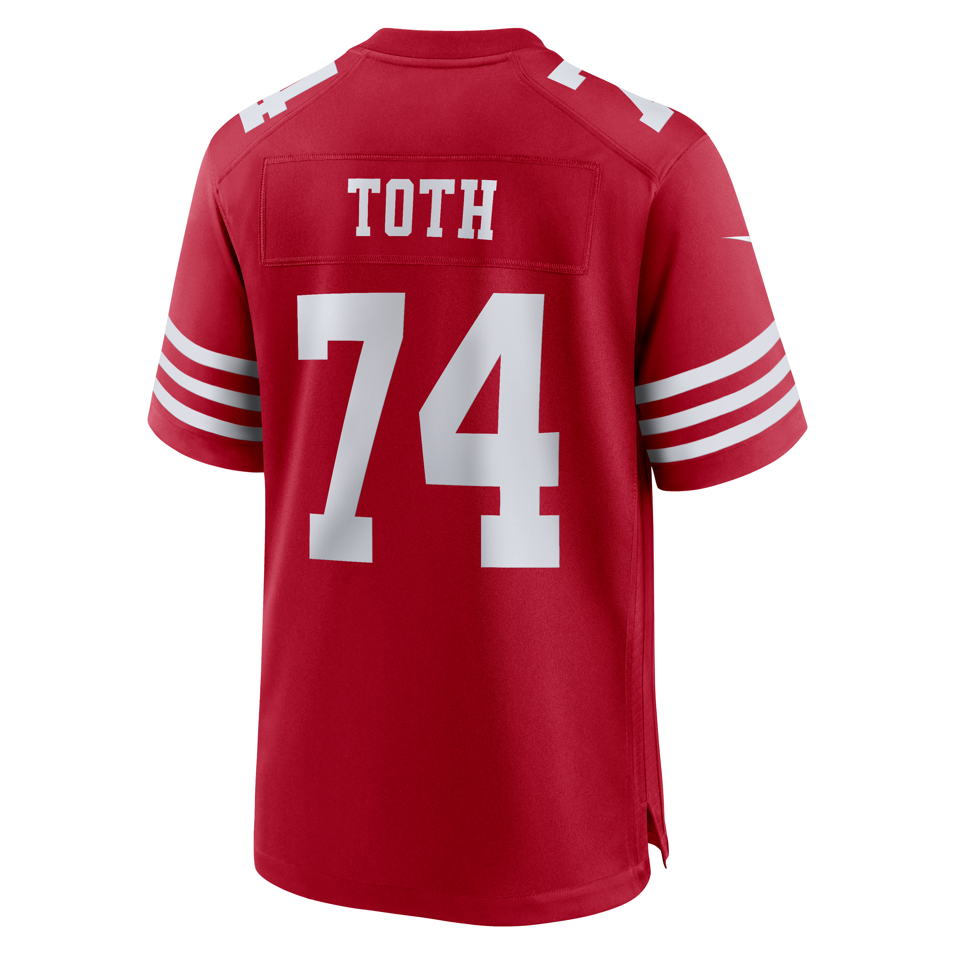 Brett Toth San Francisco 49ers Game Jersey Scarlet NFL Football Fan Wear Brett Toth