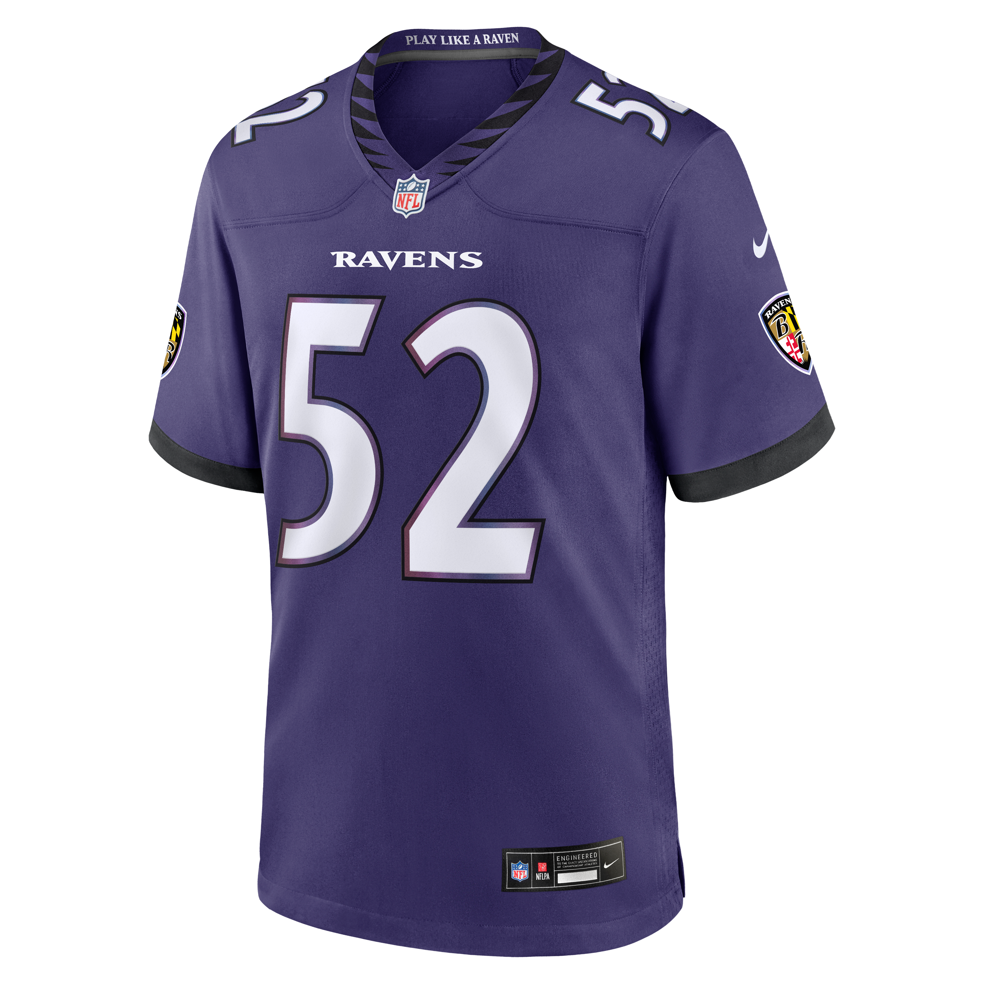 Ray Lewis Retired Baltimore Ravens Game Jersey Purple NFL Football Fan Wear