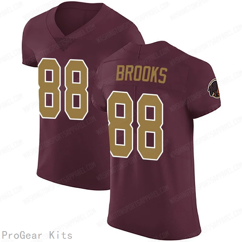 Ja'Corey Brooks Washington Commanders Game Jersey No.88 Burgundy NFL Football Fan Wear Ja'Corey Brooks