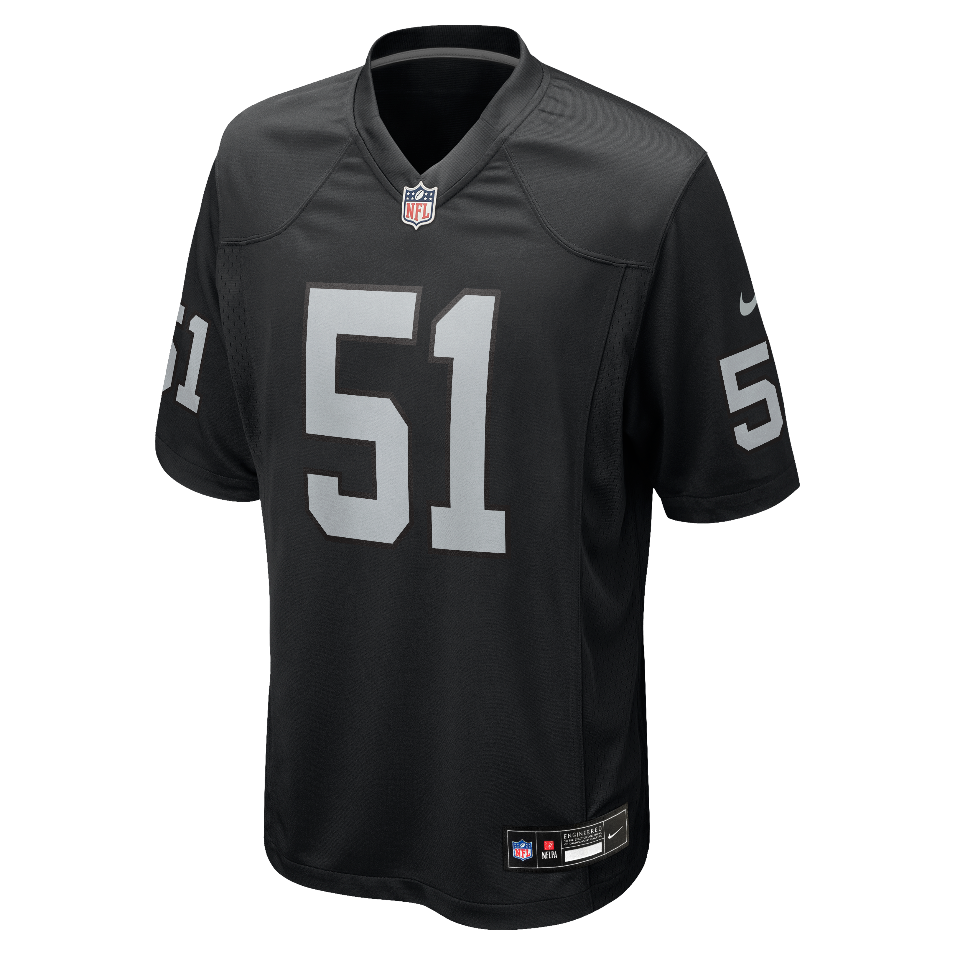 Malcolm Koonce Las Vegas Raiders Game Jersey Black NFL Football Fan Wear Malcolm Koonce