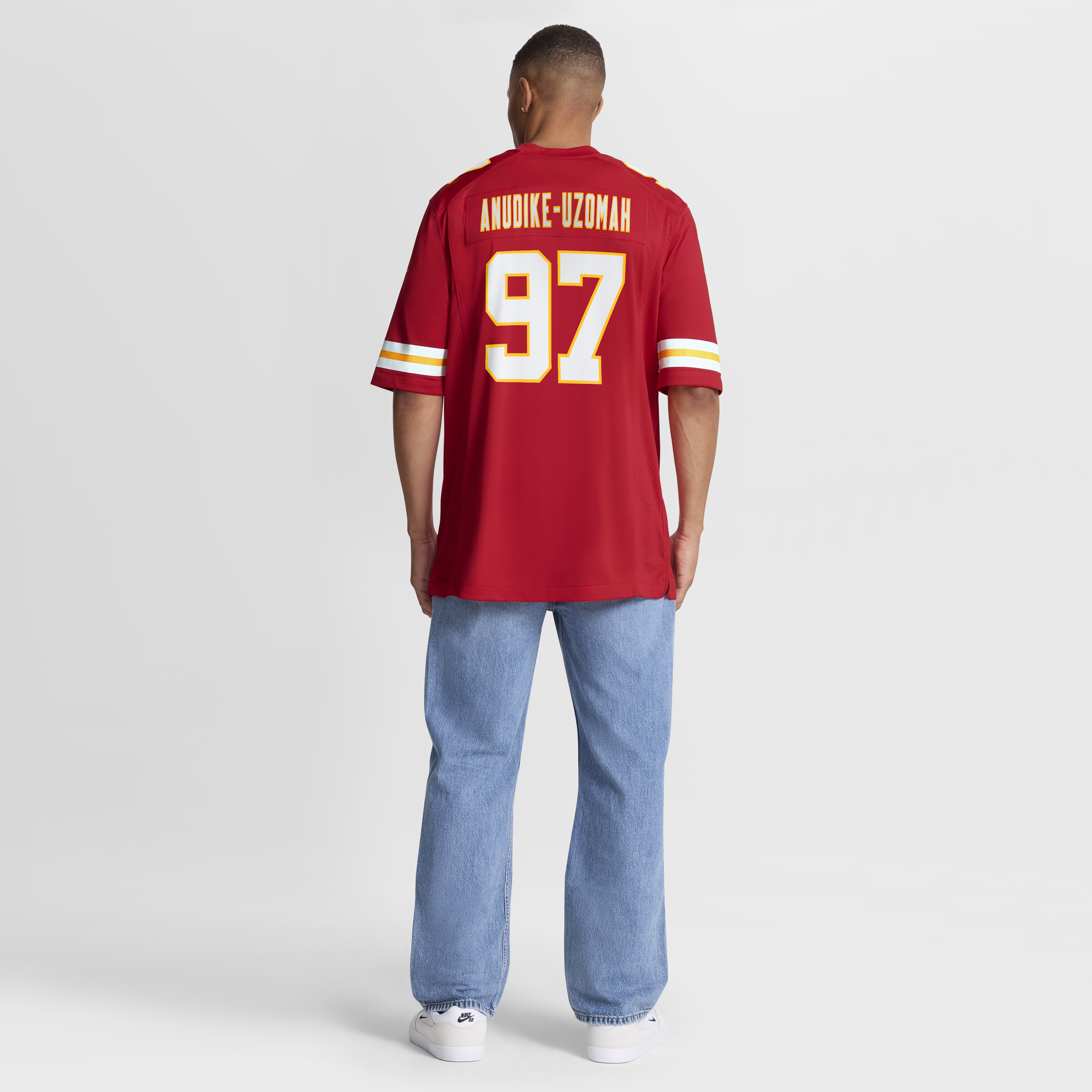 Felix Anudike-Uzomah Kansas City Chiefs Game Jersey Red NFL Football Fan Wear Felix Anudike-Uzomah