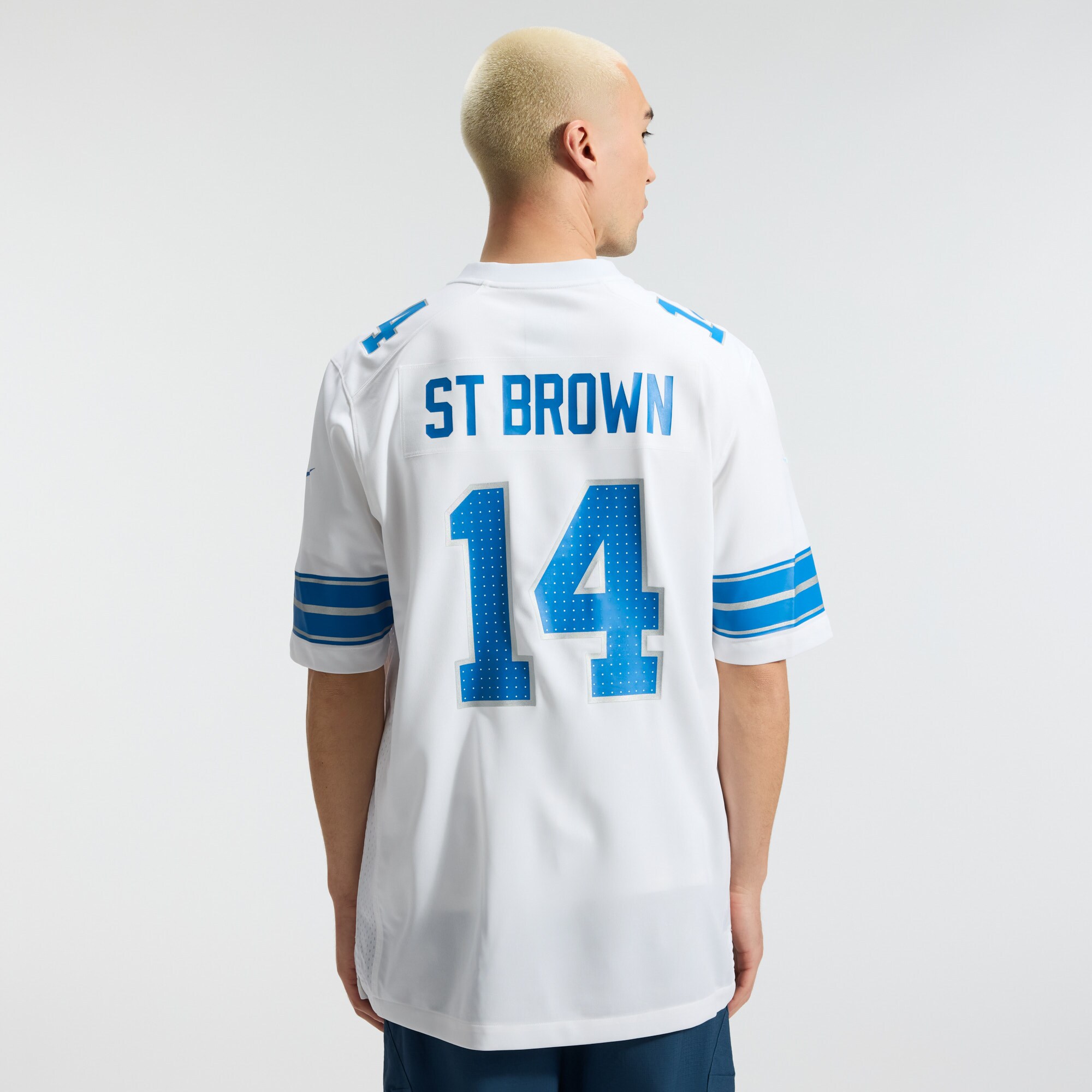 Amon-Ra St Detroit Lions Game Jersey Brown NFL Football Fan Wear