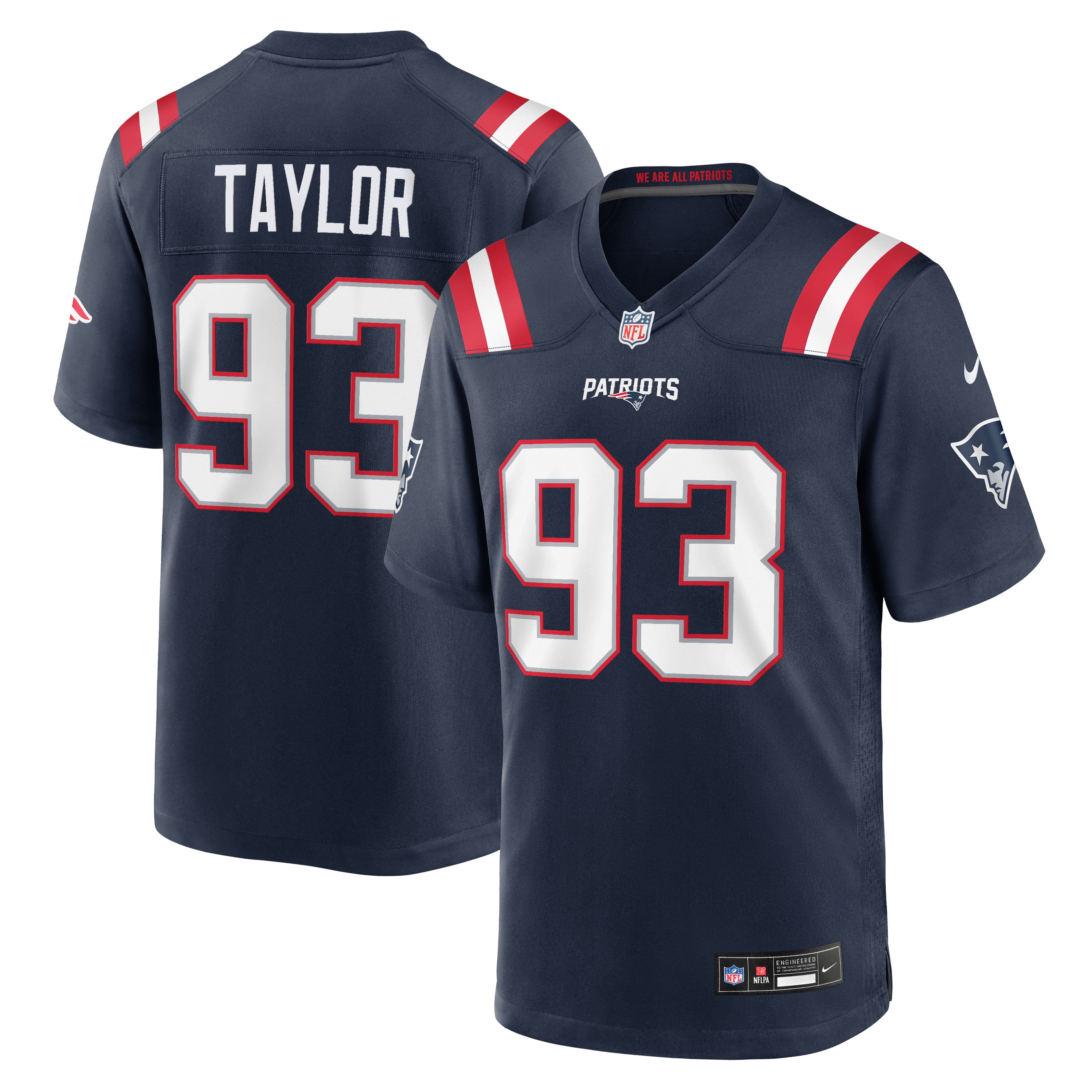 Leonard Taylor New England Patriots Game Jersey Navy NFL Football Fan Wear