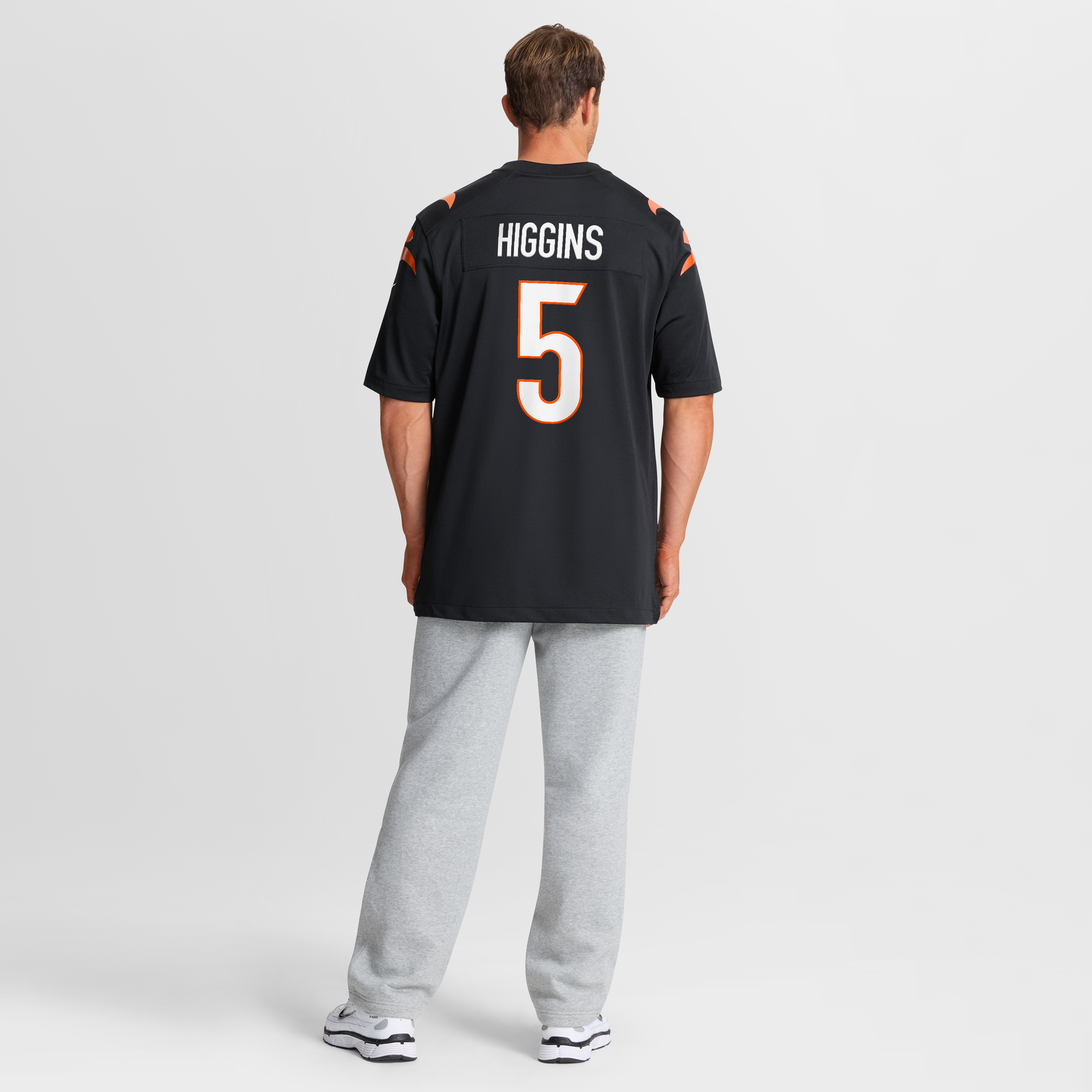 Tee Higgins Cincinnati Bengals Player Jersey Black NFL Football Fan Wear Tee Higgins