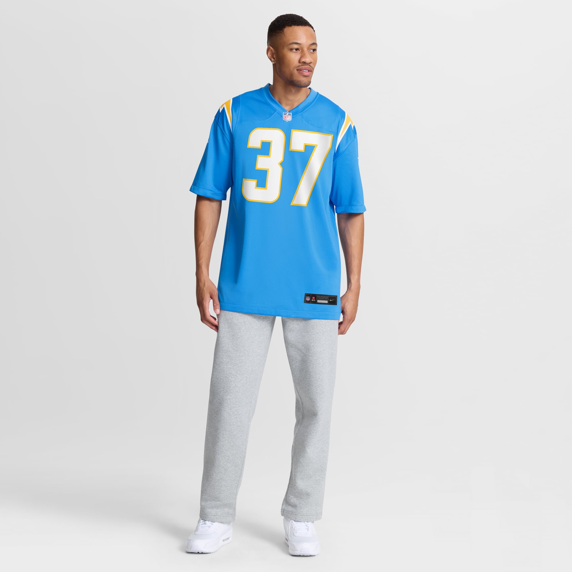 Isas Waxter Los Angeles Chargers Game Jersey NFL Football Fan Wear Isas Waxter