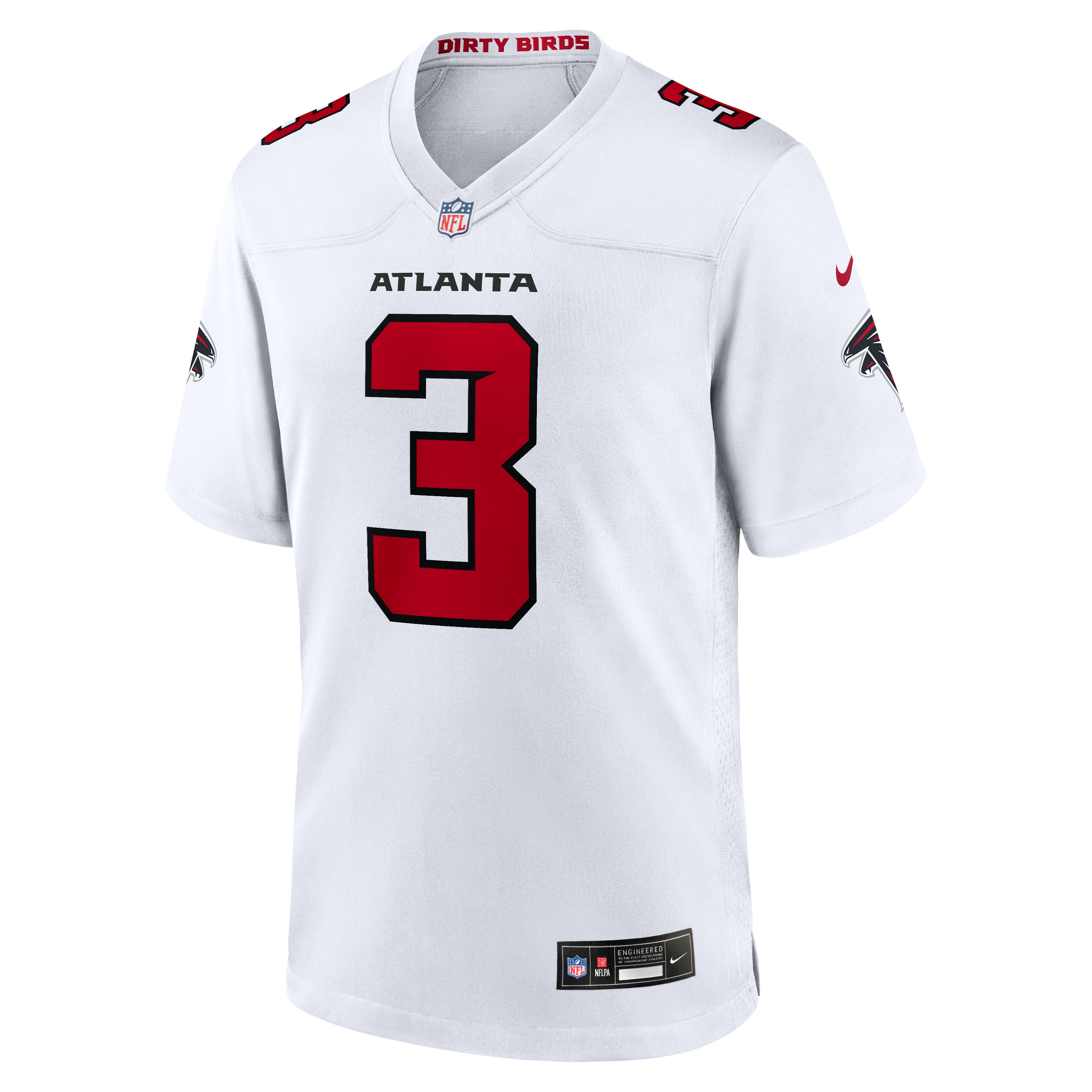 Jessie Bates Atlanta Falcons Game Jersey White NFL Football Fan Wear