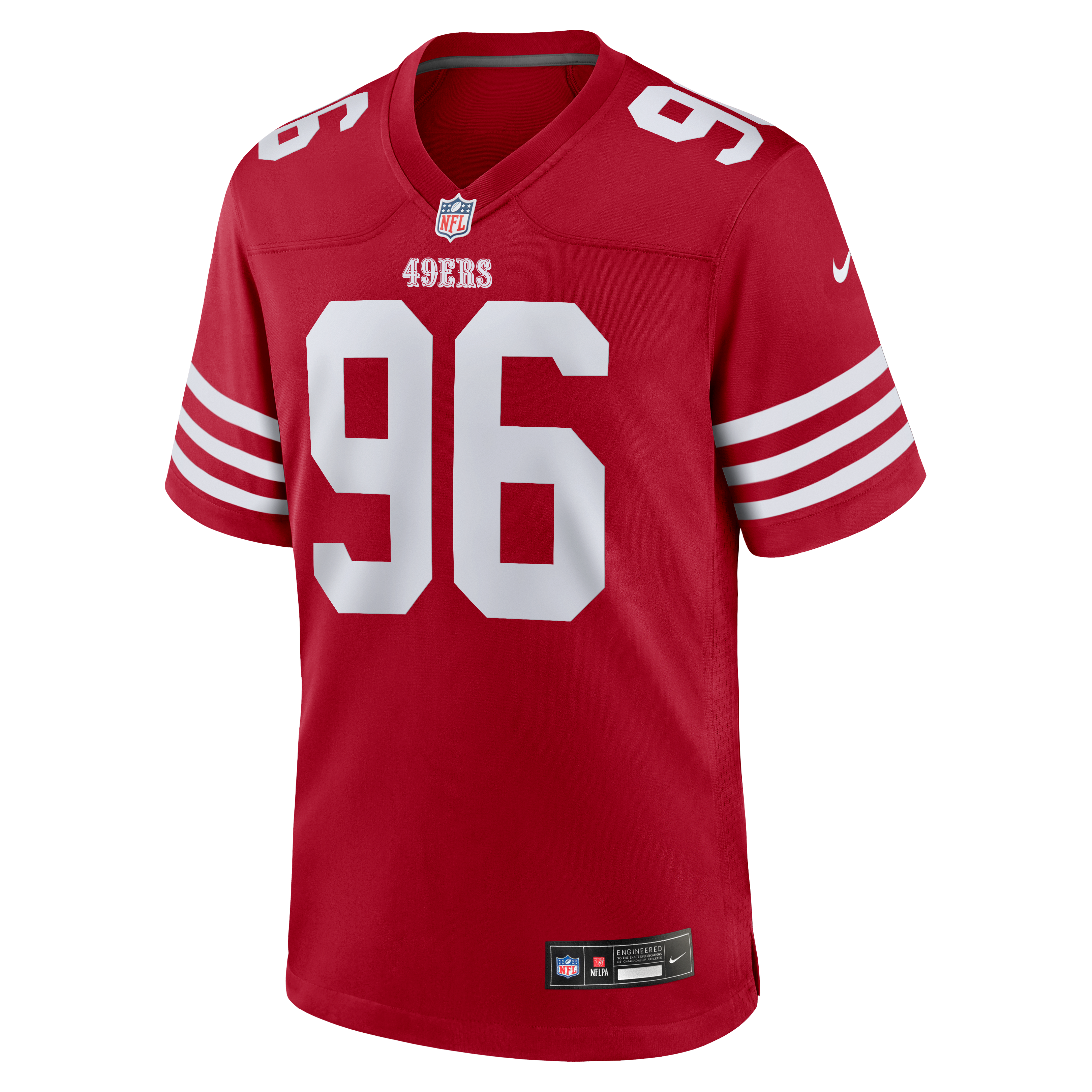Jordan Jefferson San Francisco 49ers Game Jersey Scarlet NFL Football Fan Wear