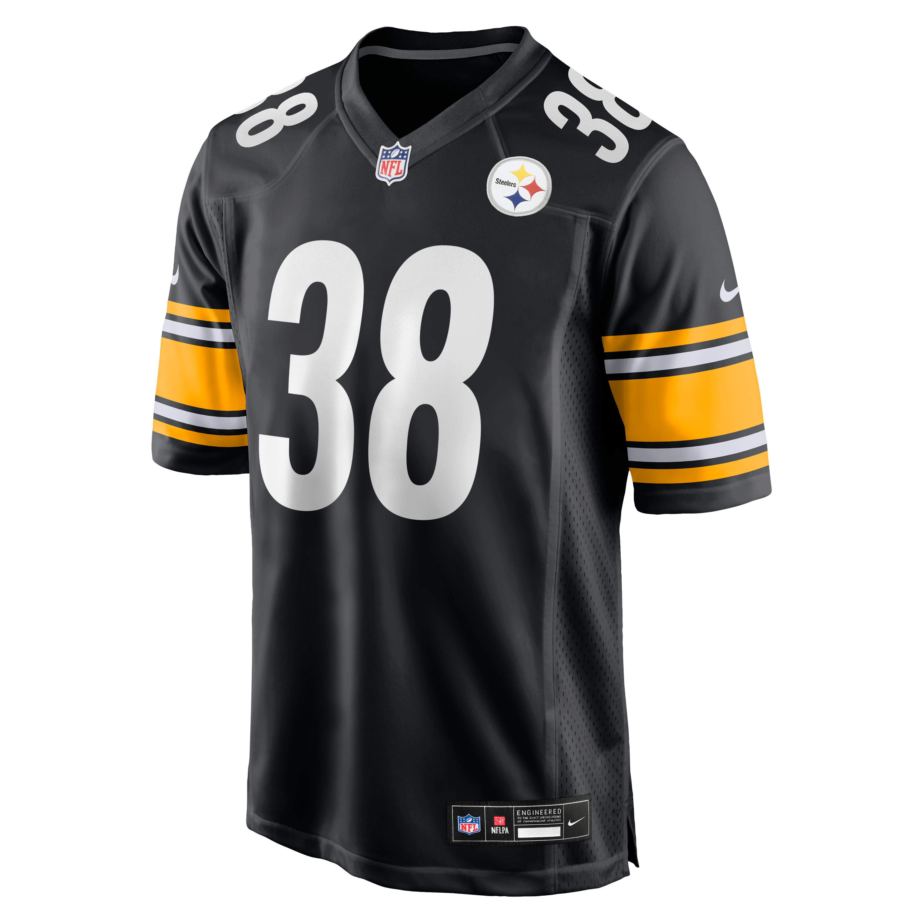 Mykal Walker Pittsburgh Steelers Game Jersey Black NFL Football Fan Wear