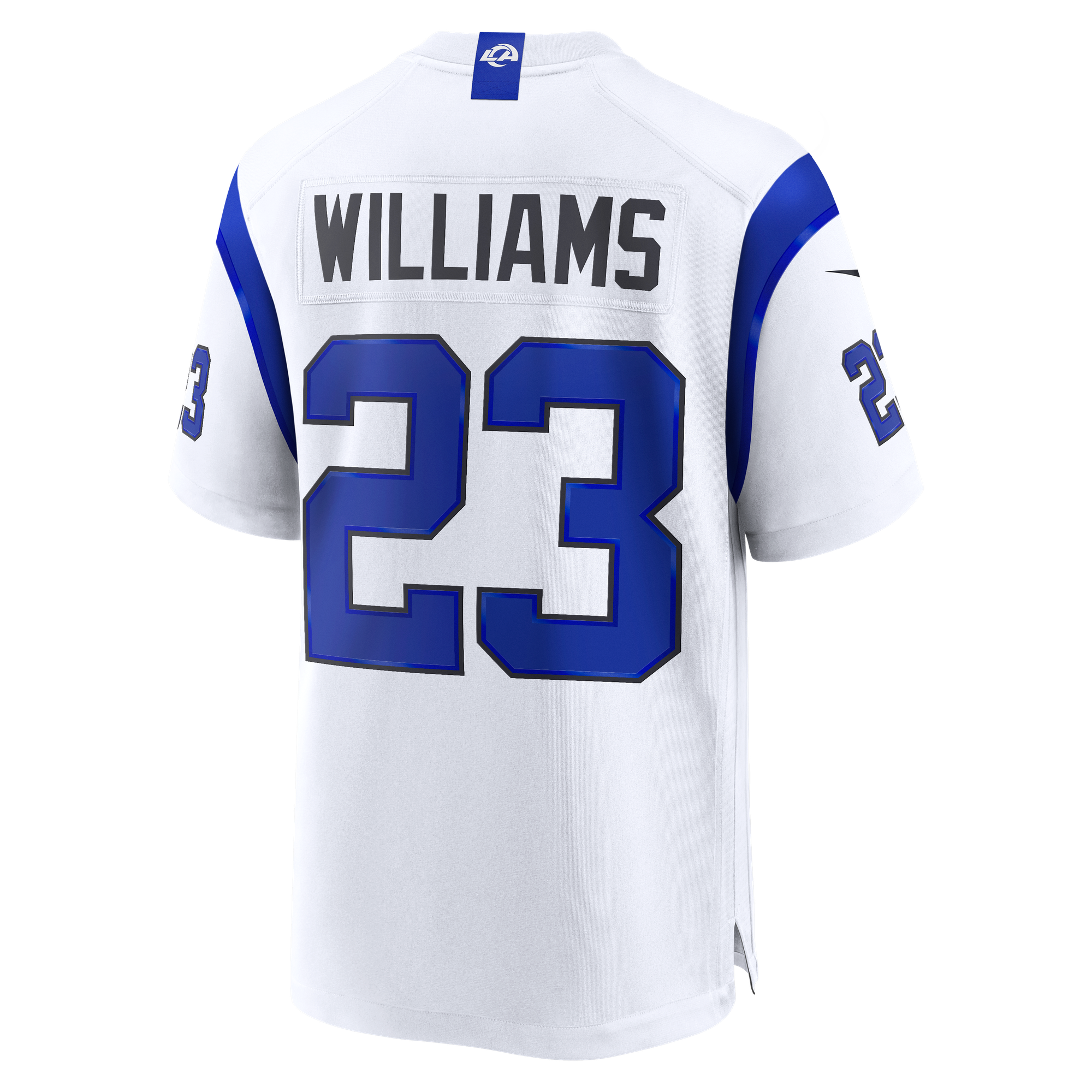 Kyren Williams Fearsome Los Angeles Rams Game Jersey White NFL Football Fan Wear