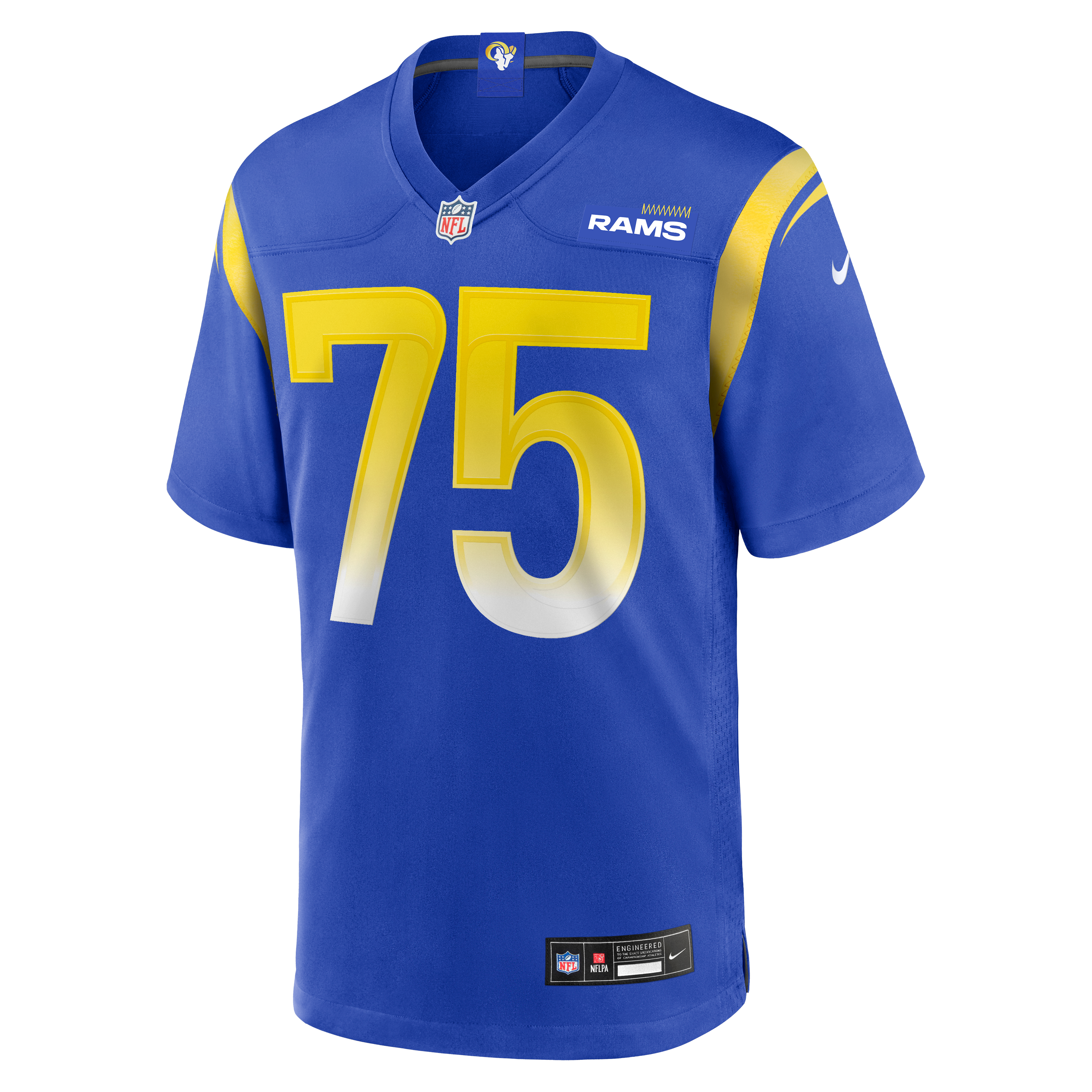 Deacon Jones Retired Los Angeles Rams Player Jersey Royal NFL Football Fan Wear