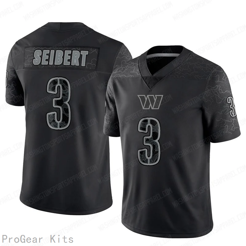 Austin Seibert Washington Commanders Jersey No.3 Reflective NFL Football Fan Wear
