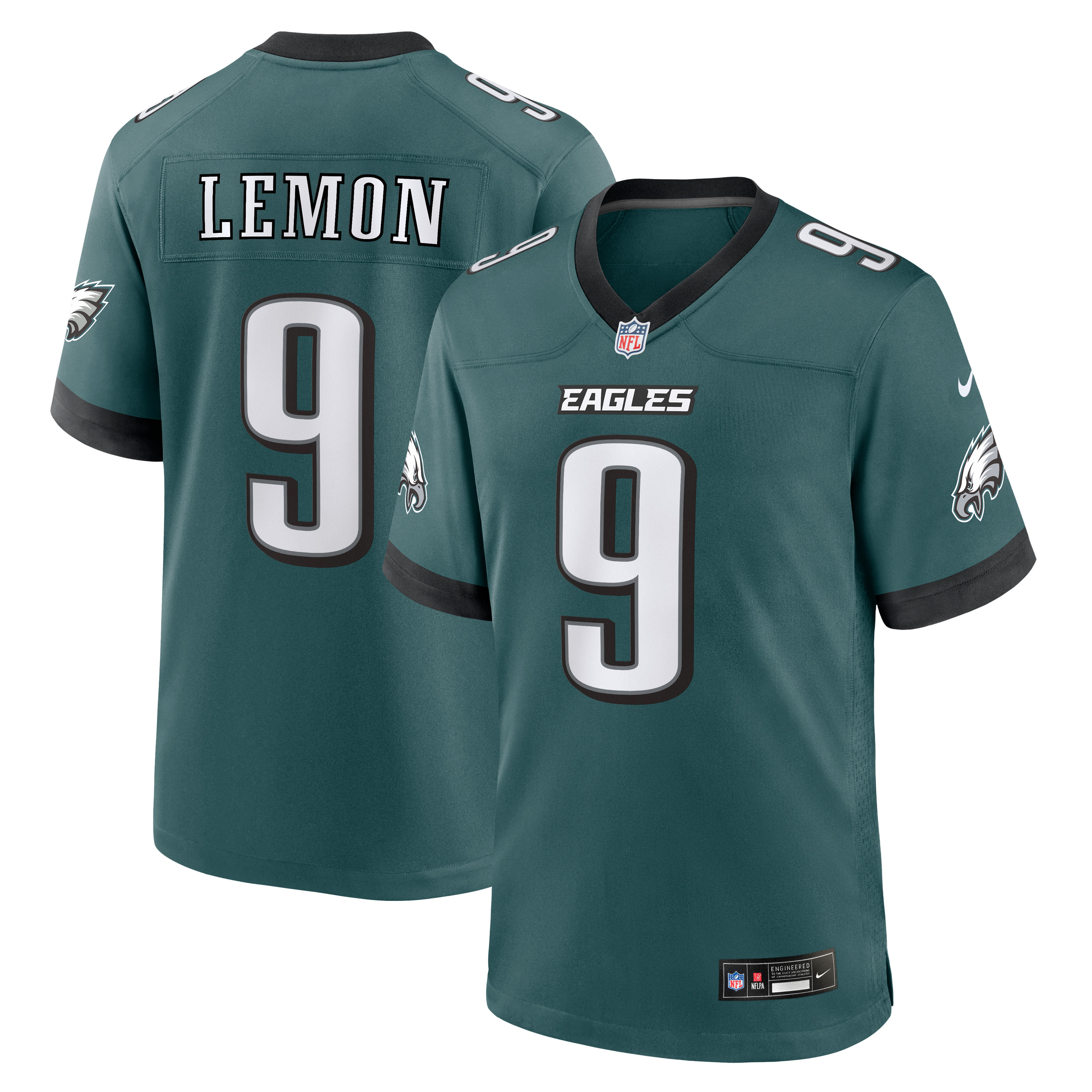 Makai Lemon Philadelphia Eagles Game Jersey Green NFL Football Fan Wear Makai Lemon