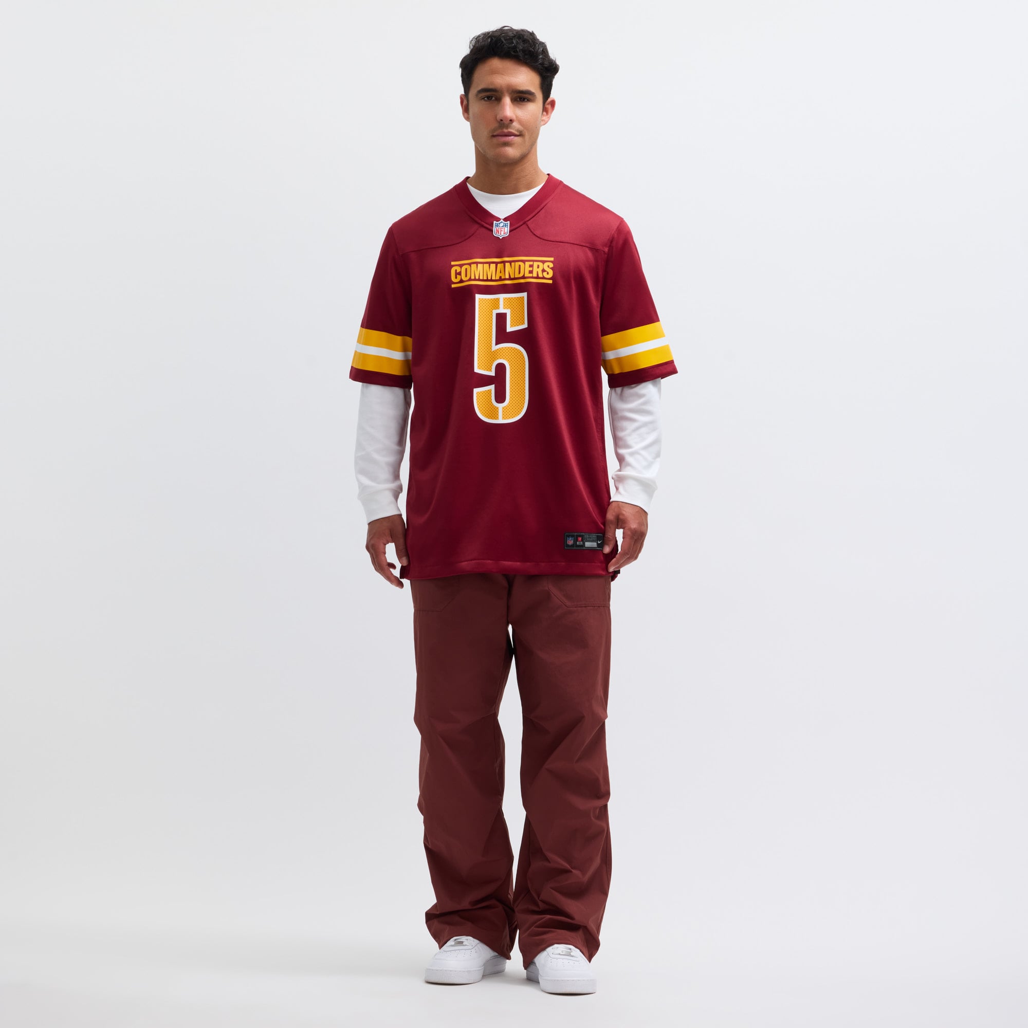 Jayden Daniels Washington Commanders Limited Jersey Olive NFL Football Fan Wear Jayden Daniels