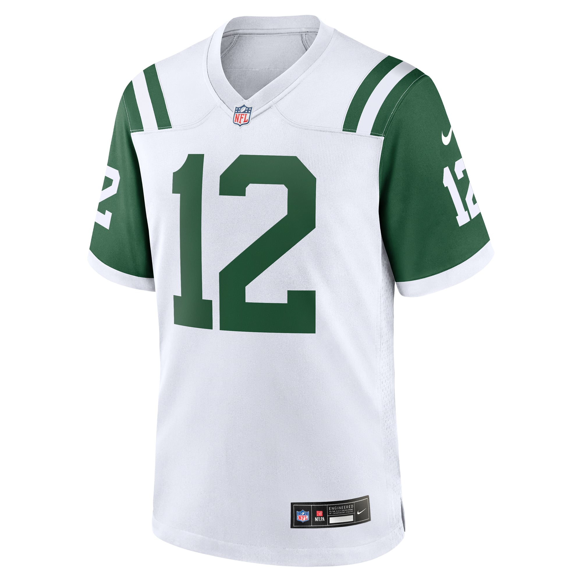 Joe Namath Retired New York Jets Game Jersey White NFL Football Fan Wear Joe Namath Retired