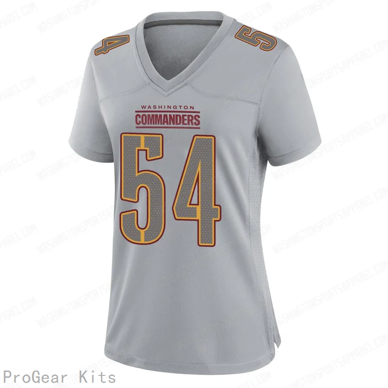 Camaron Cheeseman Atmosphere Washington Commanders Game Jersey No.54 Gray NFL Football Fan Wear