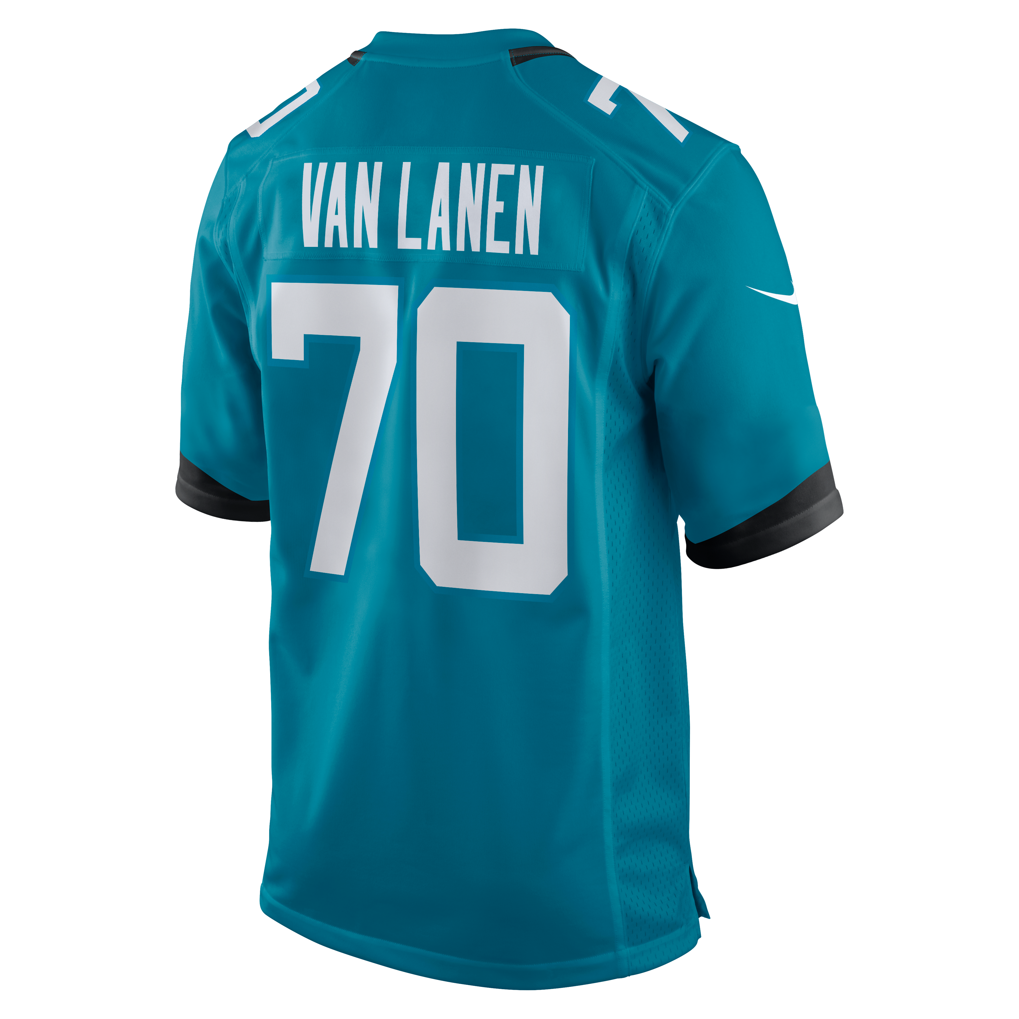 Cole Van Lanen Jacksonville Jaguars Player Jersey Teal NFL Football Fan Wear Cole Van Lanen