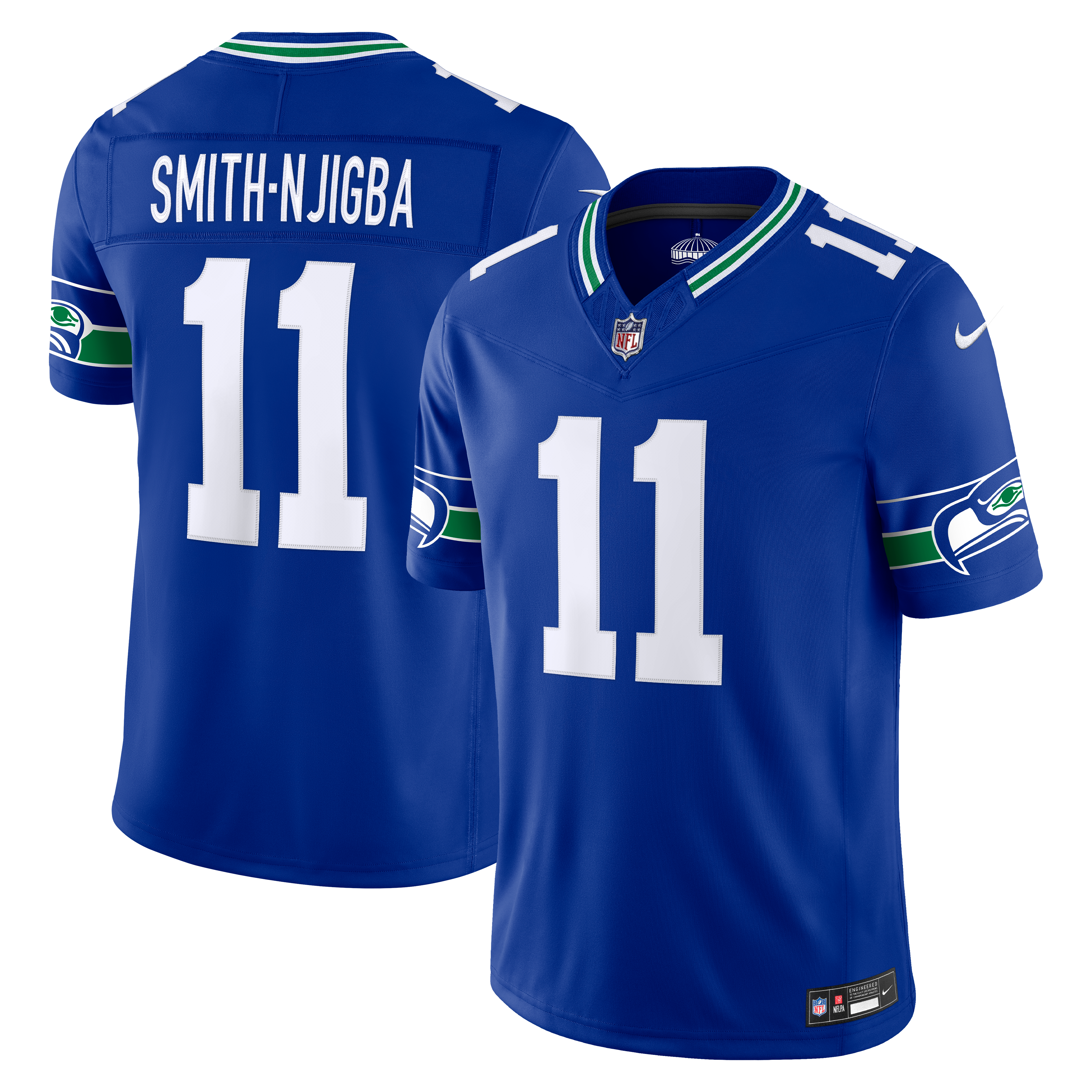 Geno Smith Seattle Seahawks Alternate Jersey Royal NFL Football Fan Wear