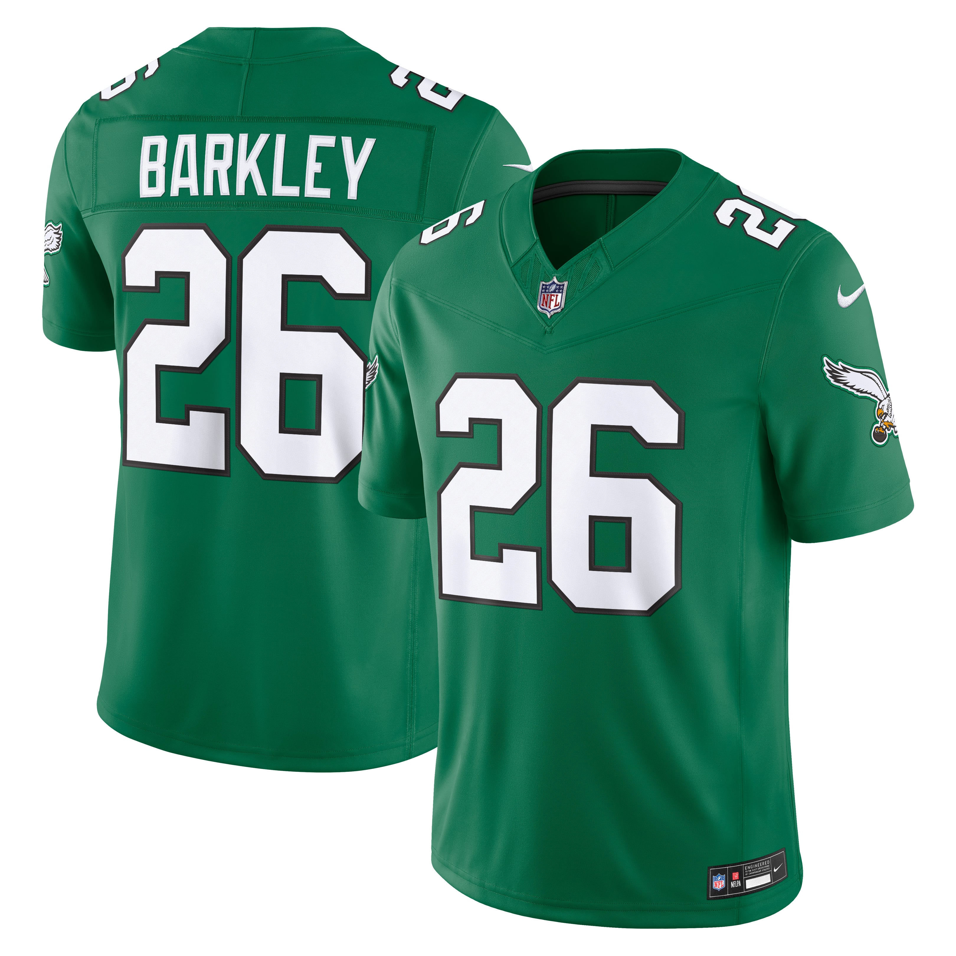 Saquon Barkley Philadelphia Eagles Alternate Jersey Kelly Green NFL Football Fan Wear