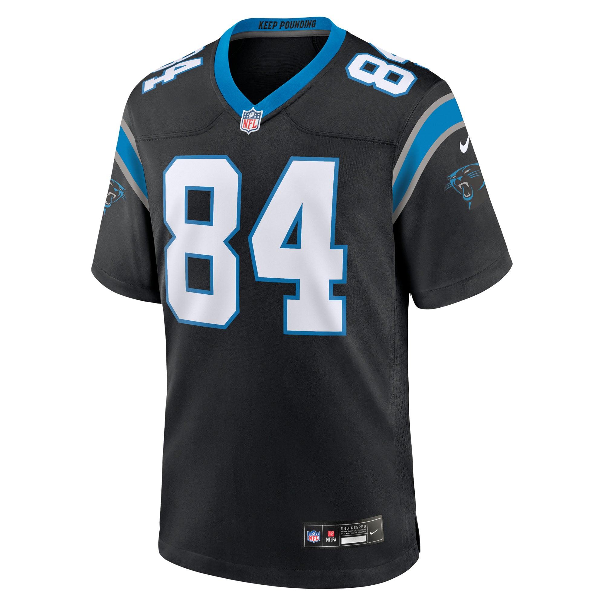 Mitchell Evans Carolina Panthers Game Jersey Black NFL Football Fan Wear