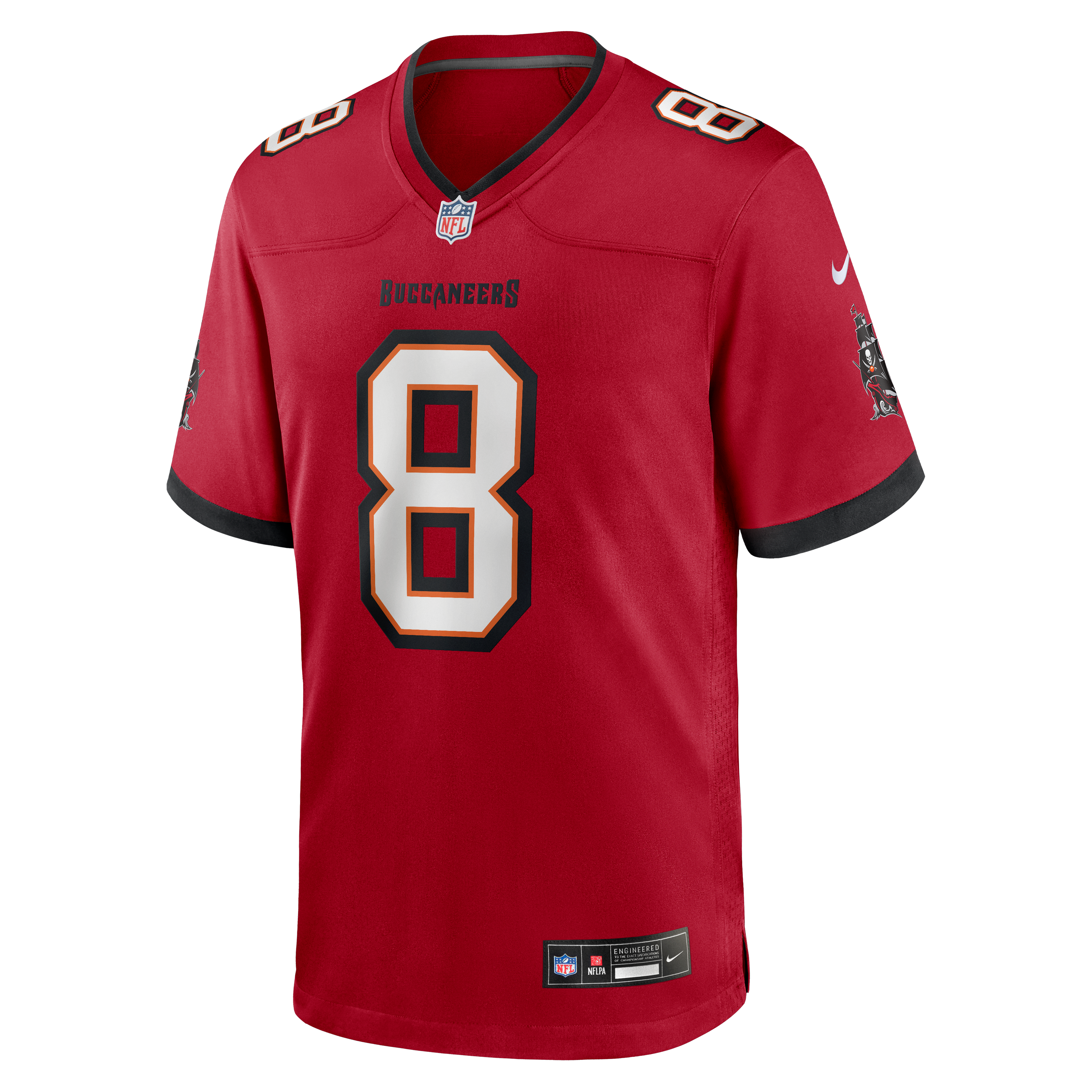 SirVocea Dennis Tampa Bay Buccaneers Game Jersey Red NFL Football Fan Wear SirVocea Dennis