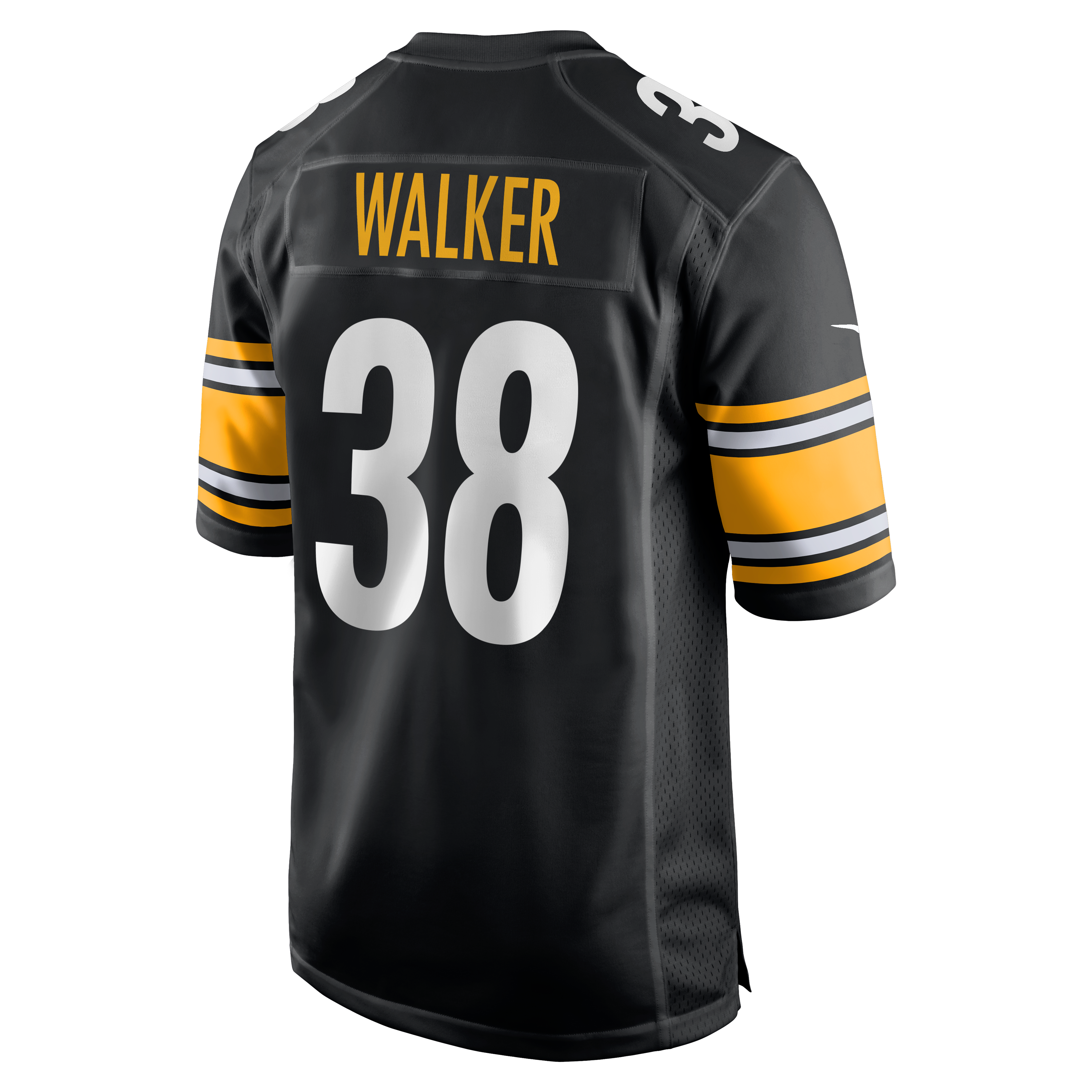 Mykal Walker Pittsburgh Steelers Game Jersey Black NFL Football Fan Wear Mykal Walker