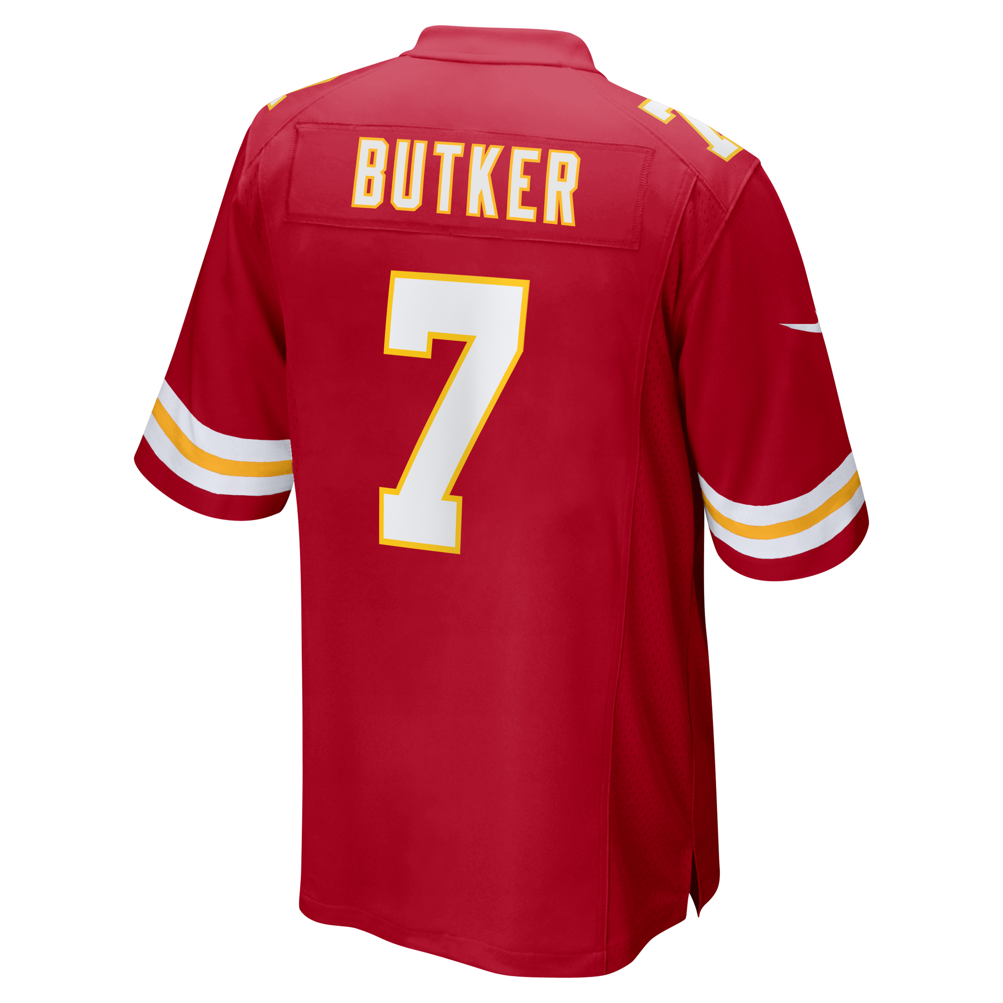 Harrison Butker Kansas City Chiefs Game Jersey Red NFL Football Fan Wear