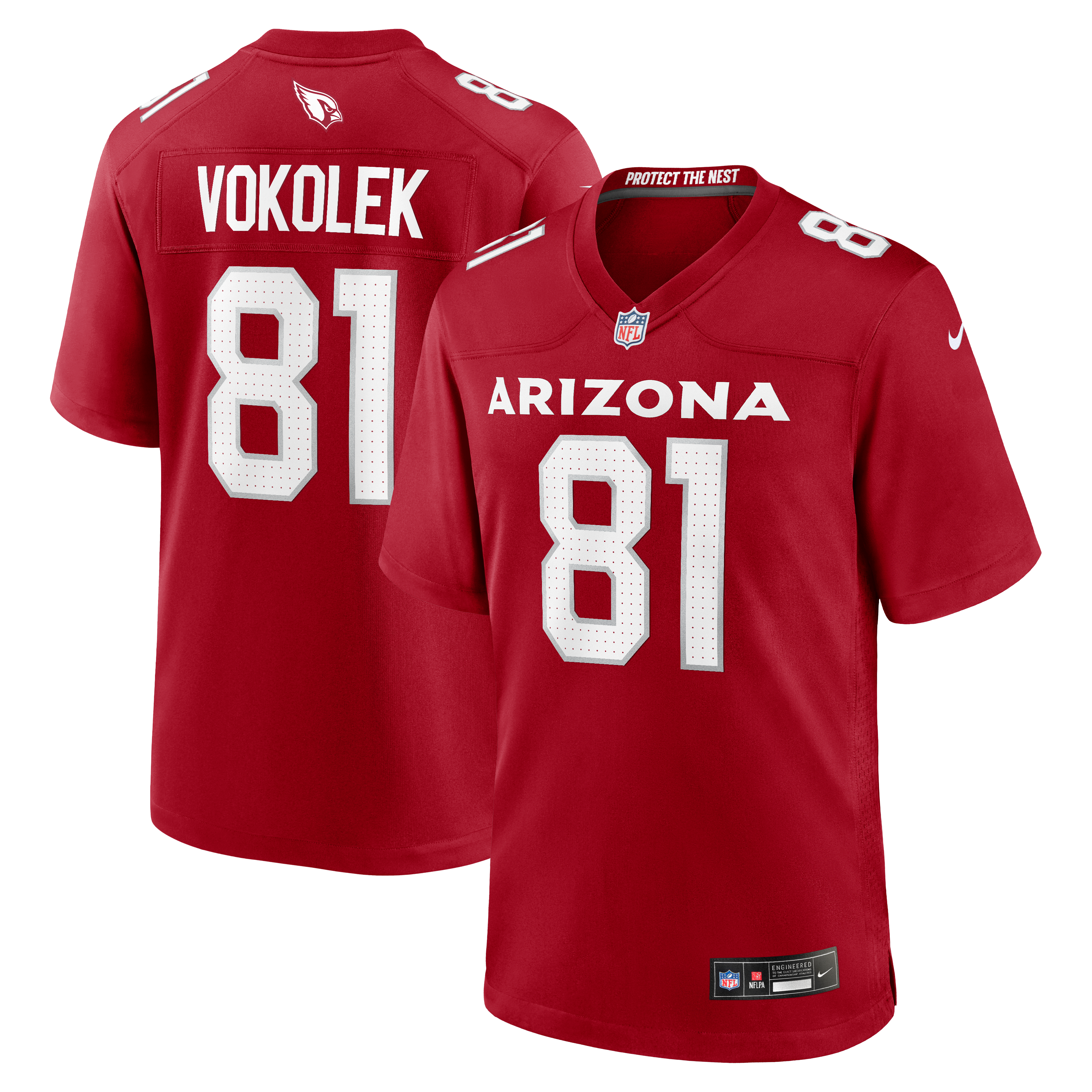 Travis Vokolek Arizona Cardinals Game Jersey Cardinal NFL Football Fan Wear