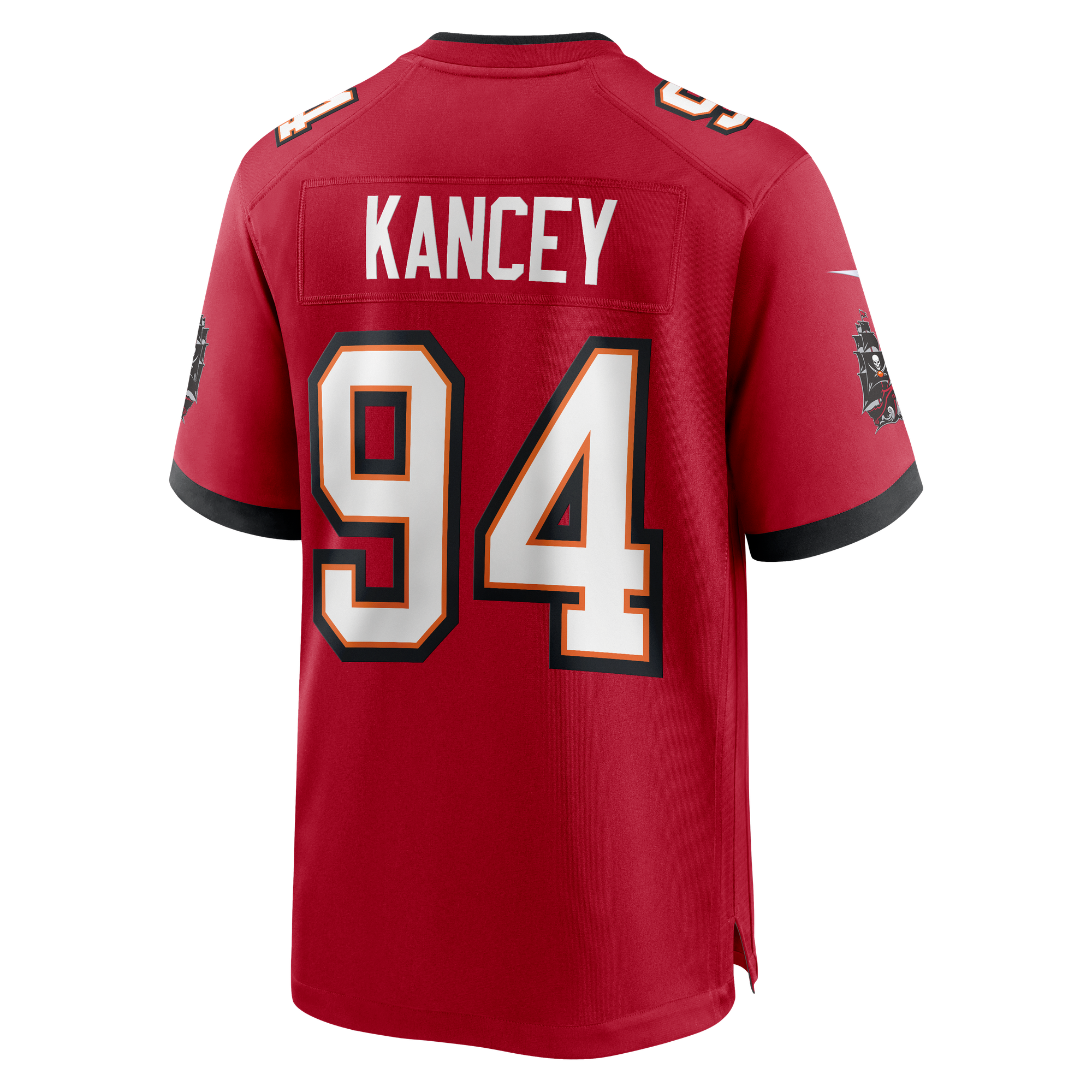 Calijah Kancey Tampa Bay Buccaneers Game Jersey Red NFL Football Fan Wear Calijah Kancey