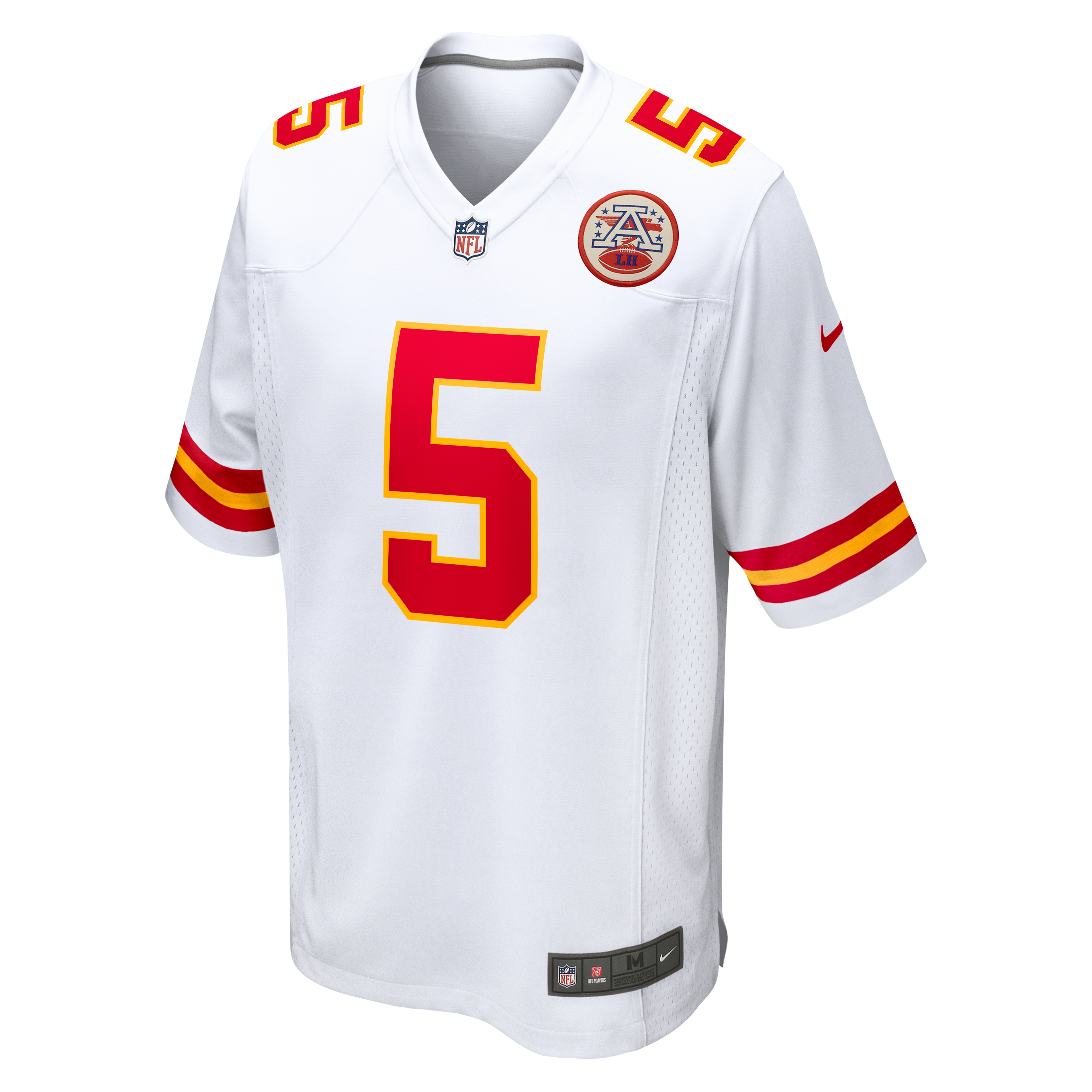 Mansoor Delane Kansas City Chiefs Game Jersey White NFL Football Fan Wear Mansoor Delane