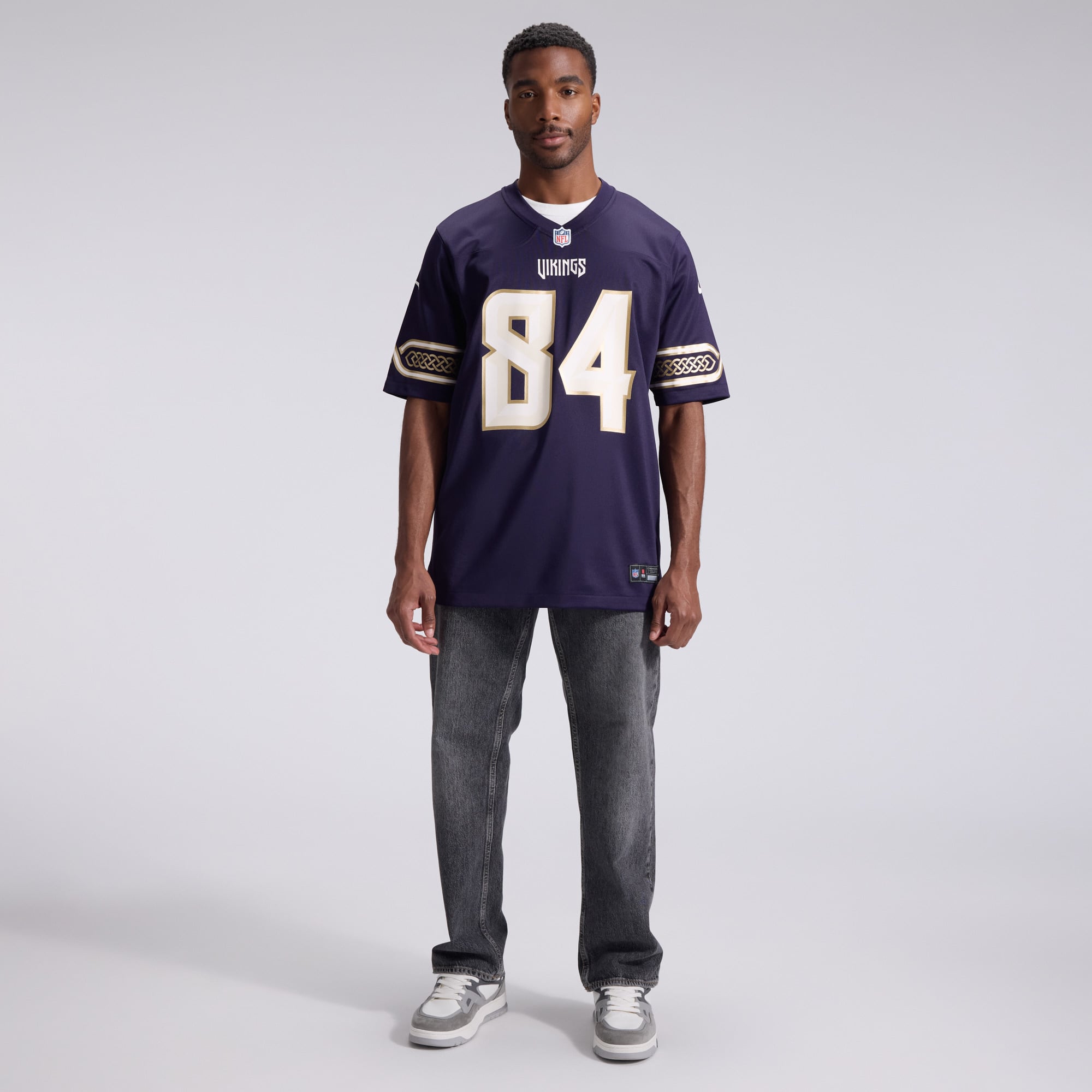 Randy Moss Minnesota Vikings Game Jersey Purple NFL Football Fan Wear