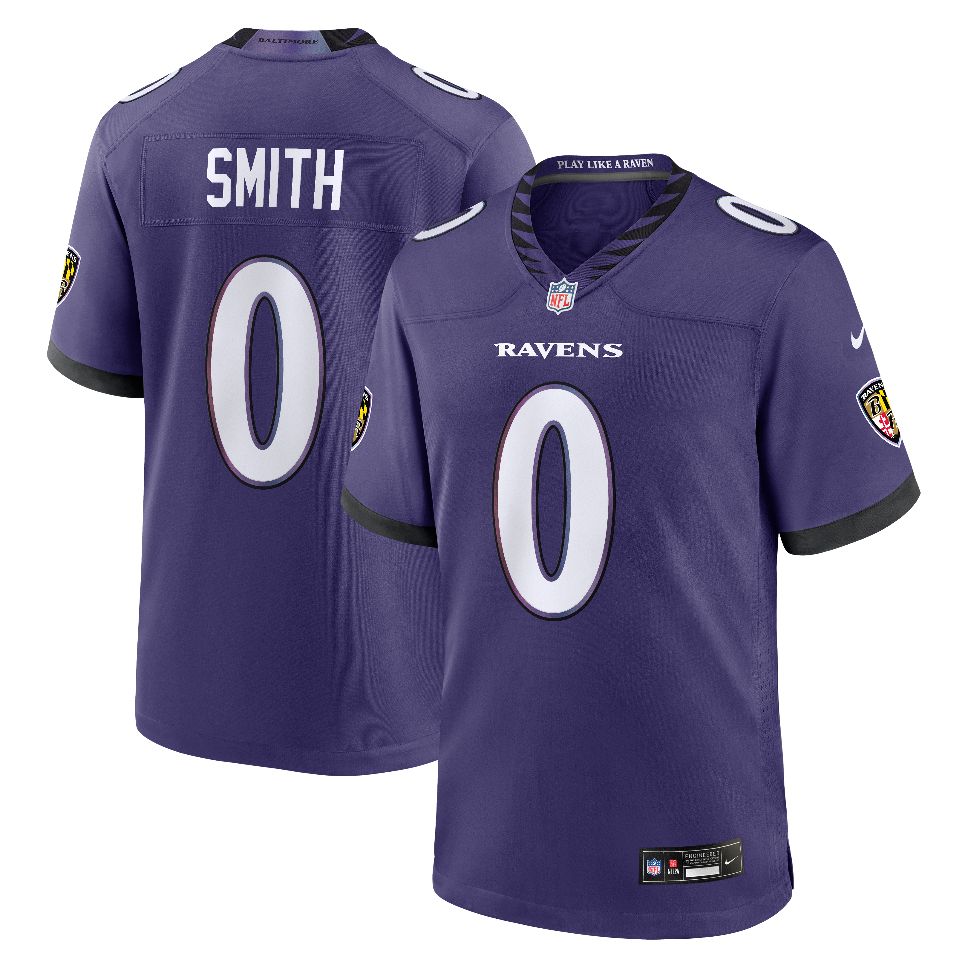 Roquan Smith Baltimore Ravens Game Jersey Purple NFL Football Fan Wear