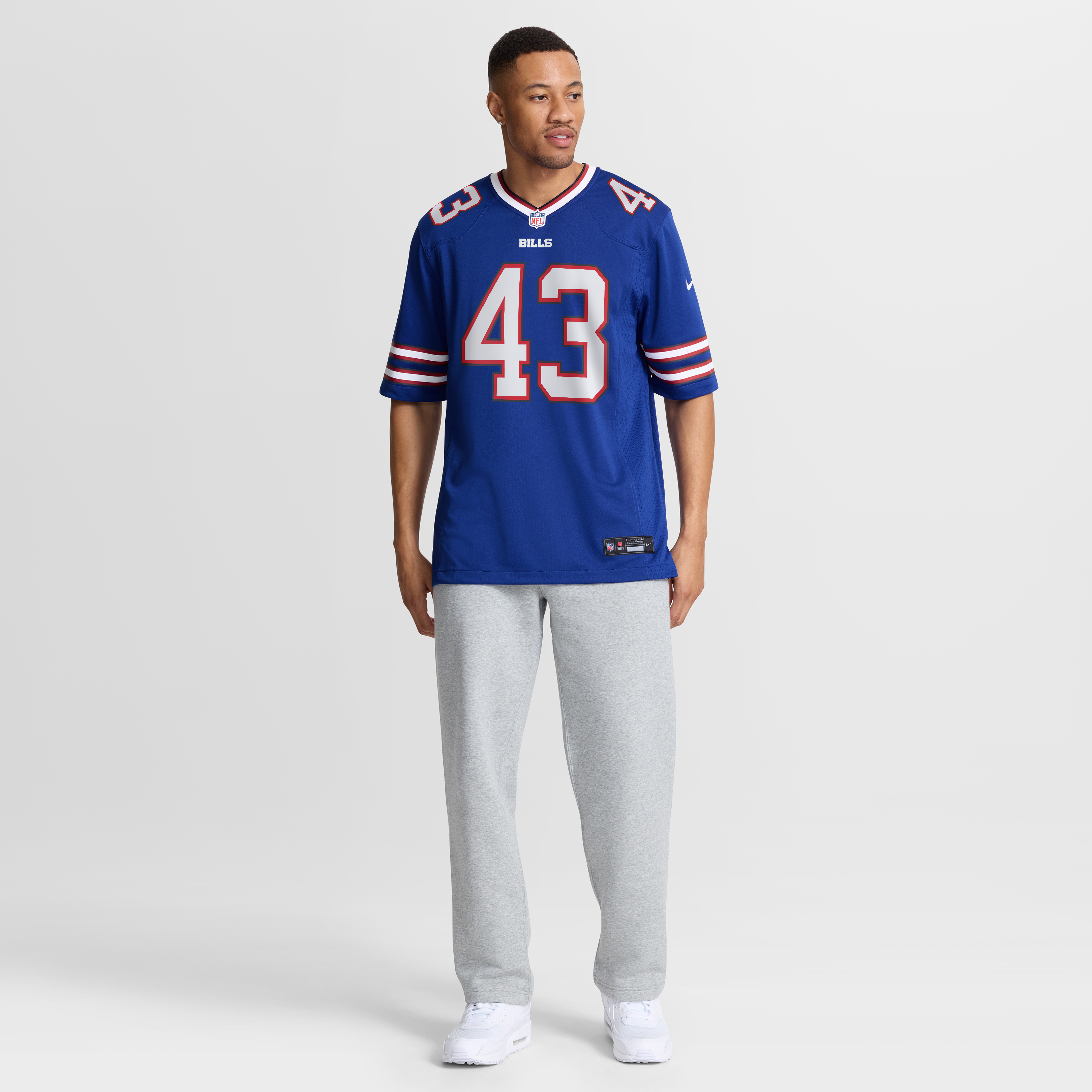 Dorian Strong Buffalo Bills Game Jersey Royal NFL Football Fan Wear Dorian Strong