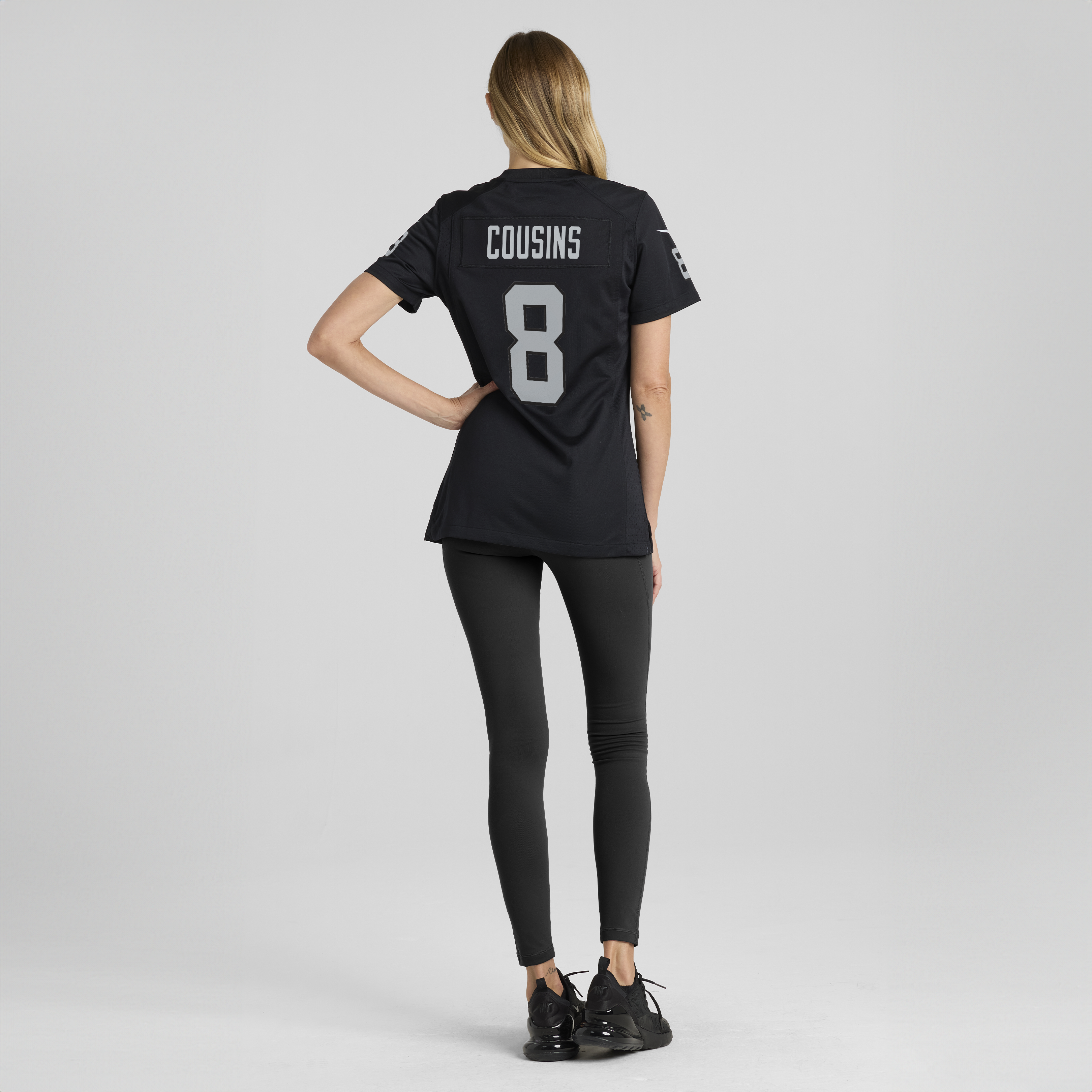 Kirk Cousins Las Vegas Raiders Game Jersey Black NFL Football Fan Wear Kirk Cousins